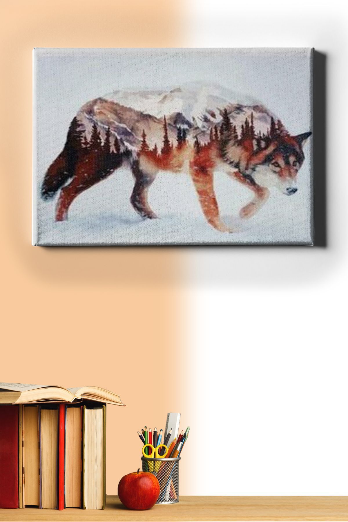 Sayılarla Boyama Seti Kasnaklı Soyut Kurt