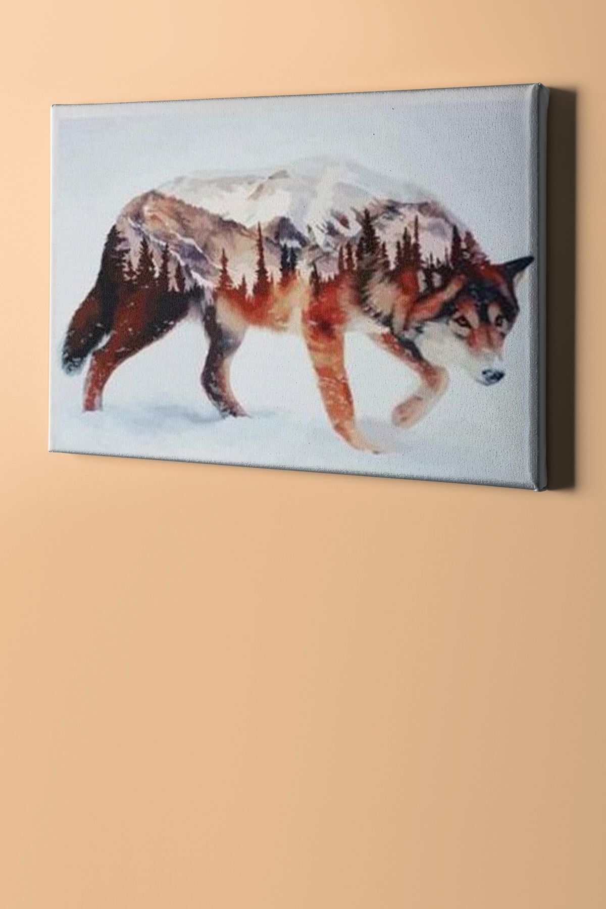 Sayılarla Boyama Seti Kasnaklı Soyut Kurt - Görsel 2