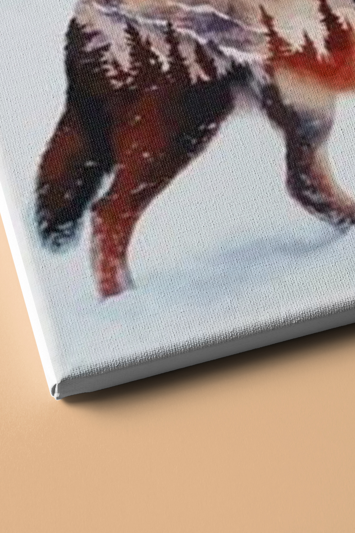 Sayılarla Boyama Seti Kasnaklı Soyut Kurt - Görsel 3