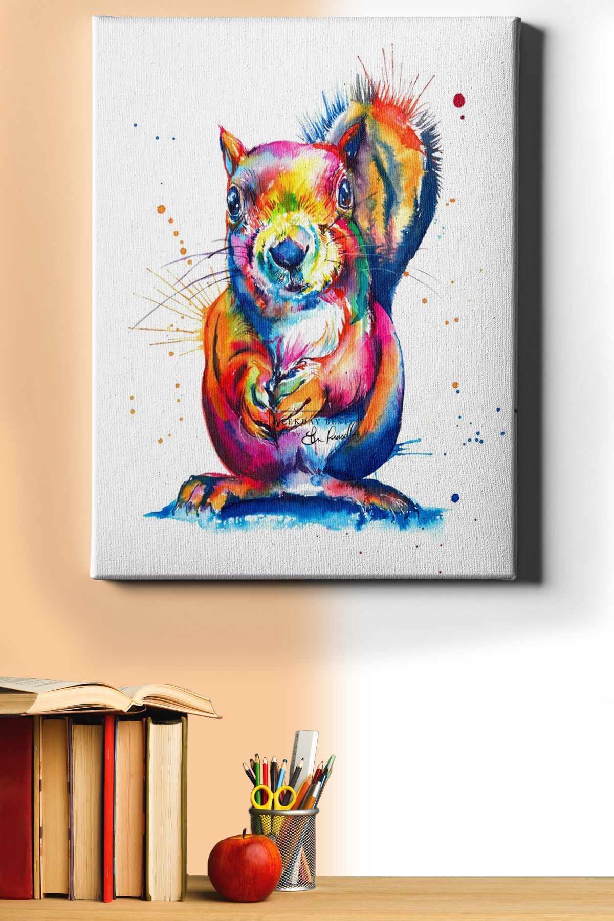 Sayılarla Boyama Seti Kasnaklı Şaşkın Sincap