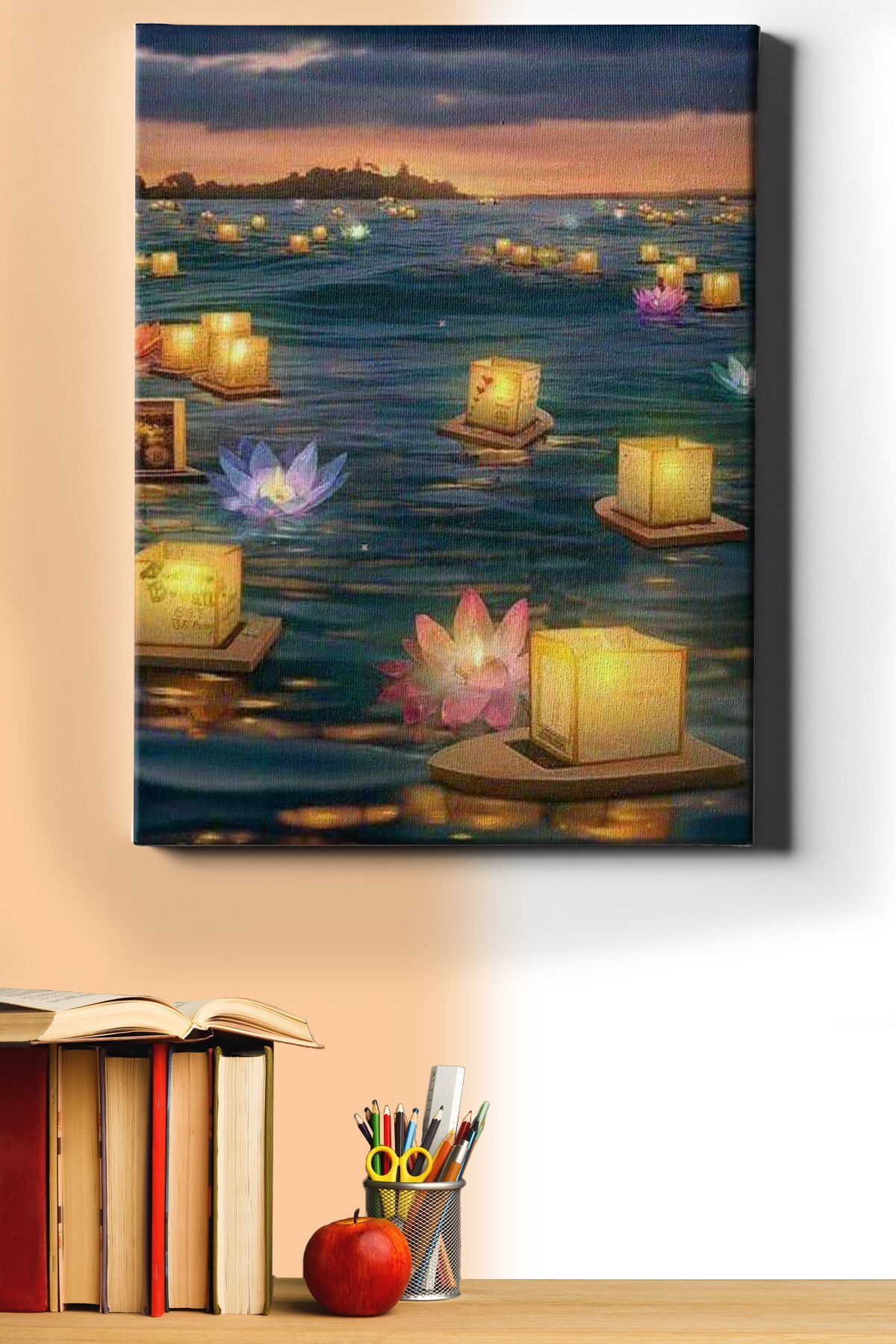 Sayılarla Boyama Seti Kasnaklı Denizde Işıklar