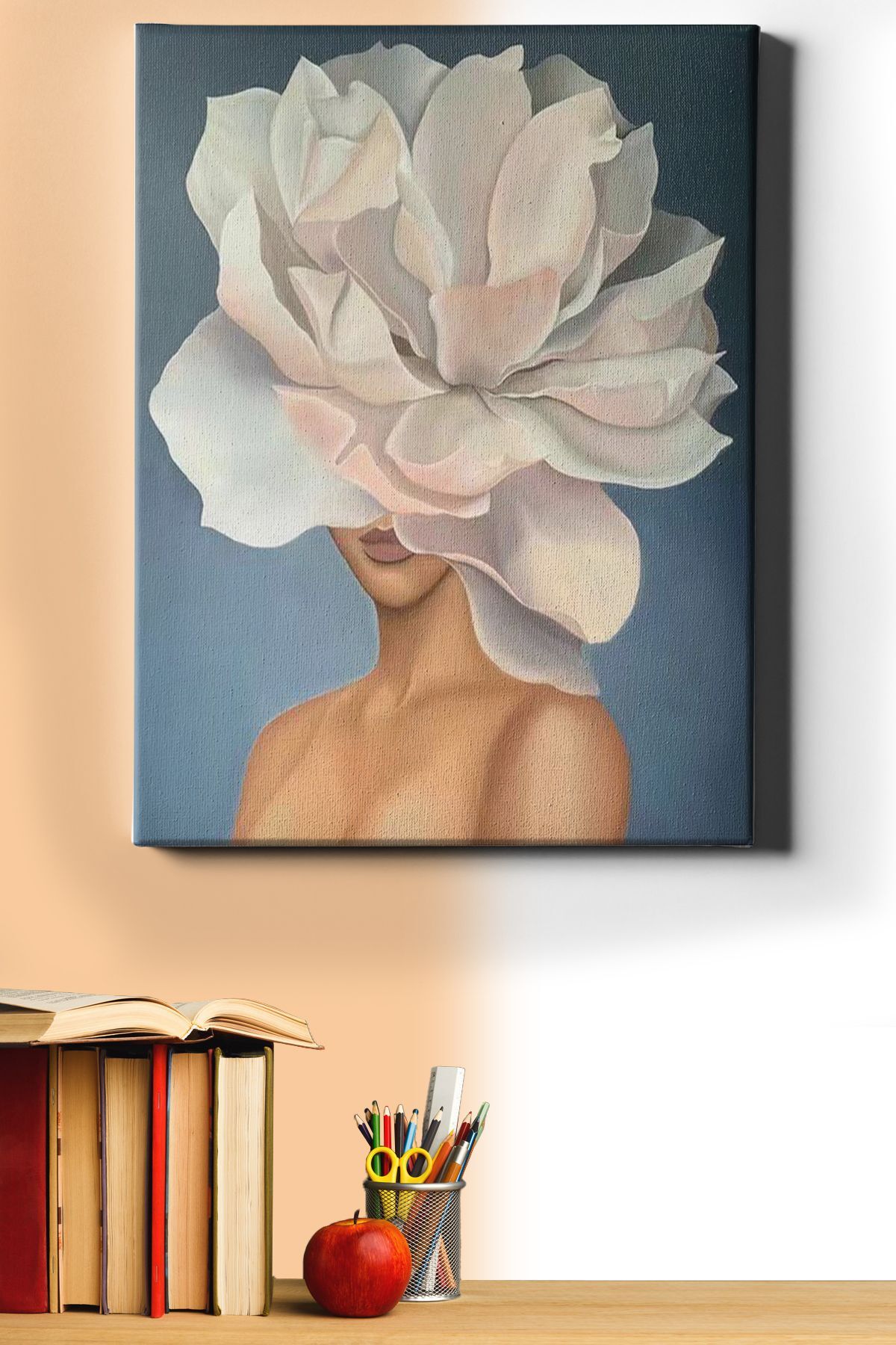 Sayılarla Boyama Seti Kasnaklı Gül Kadın 7