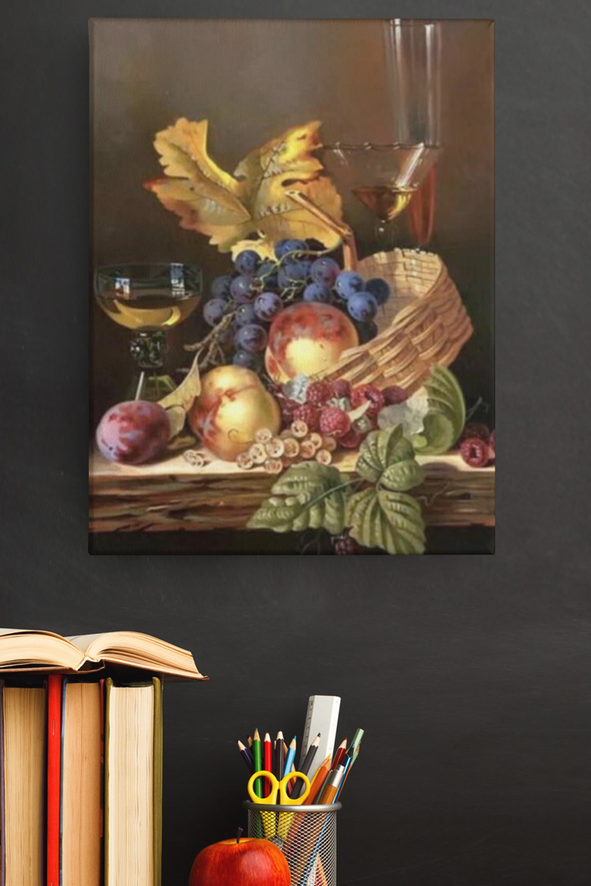 Sayılarla Boyama Seti Kasnaklı Meyveler Ve Şarap