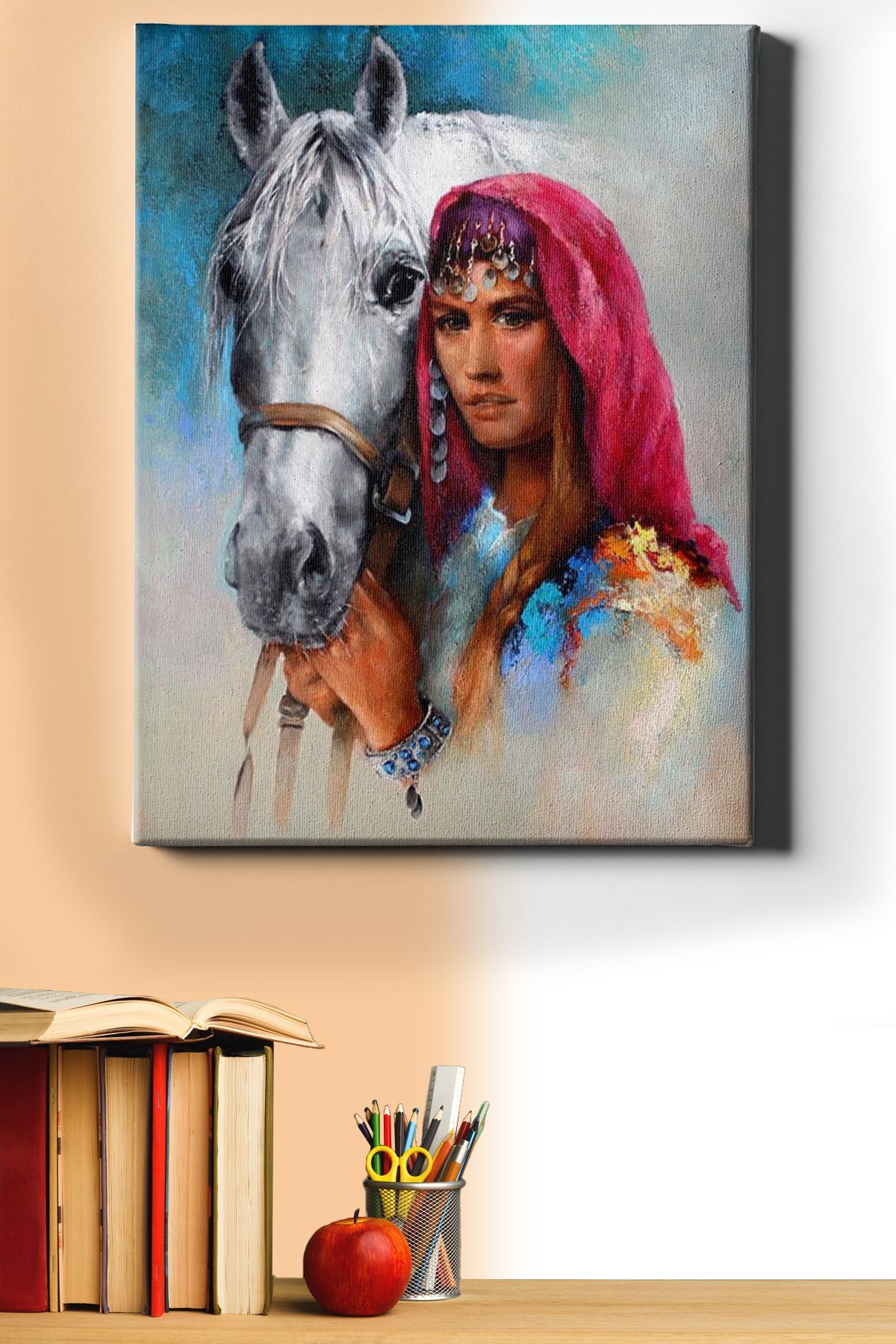 Sayılarla Boyama Seti Kasnaklı Köylü Güzeli