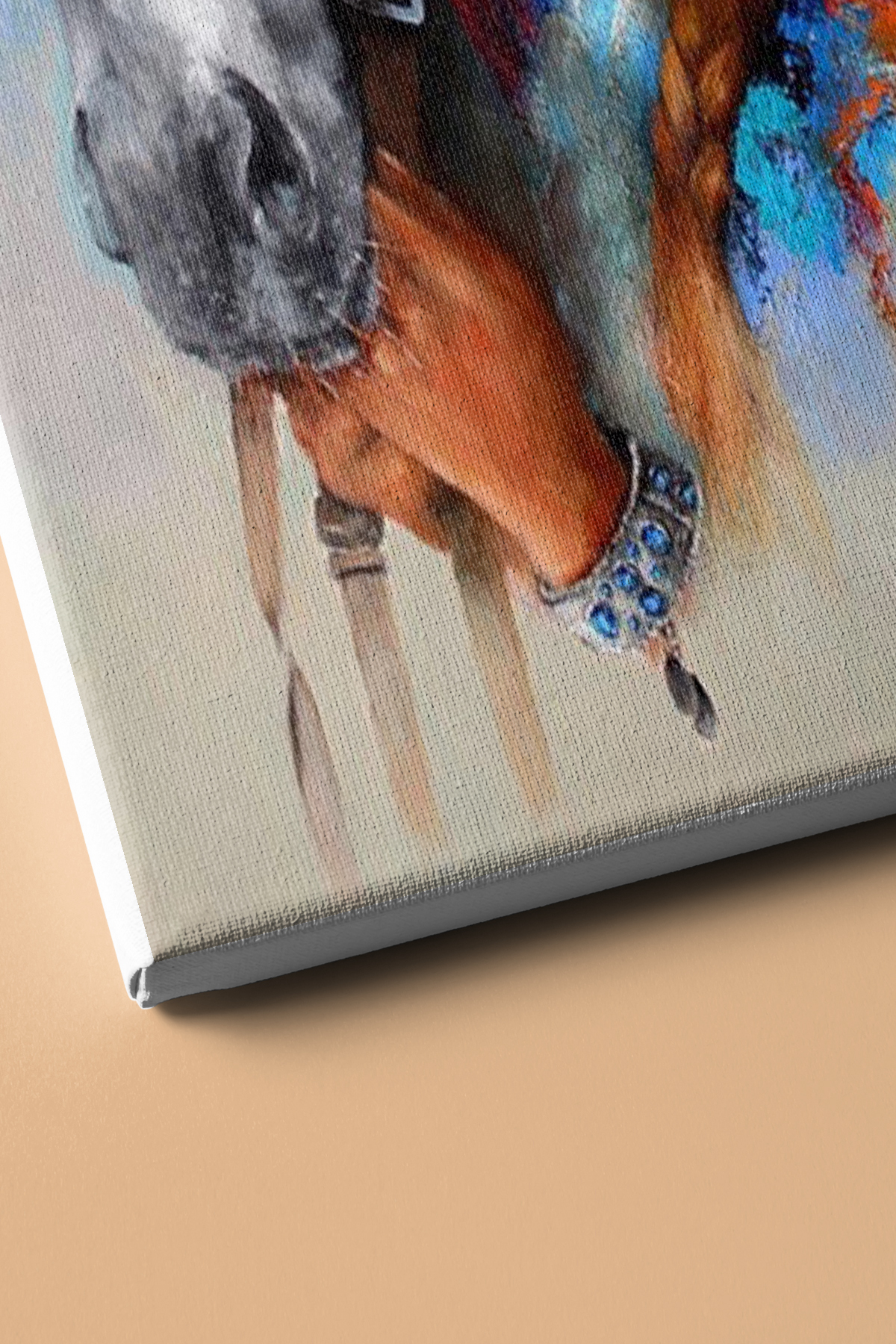 Sayılarla Boyama Seti Kasnaklı Köylü Güzeli - Görsel 3