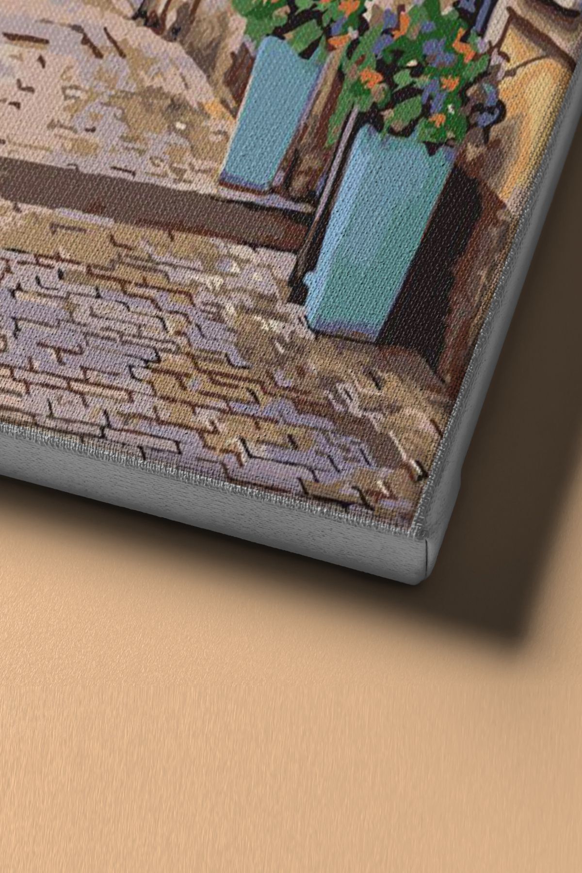 Sayılarla Boyama Seti Kasnaklı Bavyera'da Bir Sokak - Görsel 4