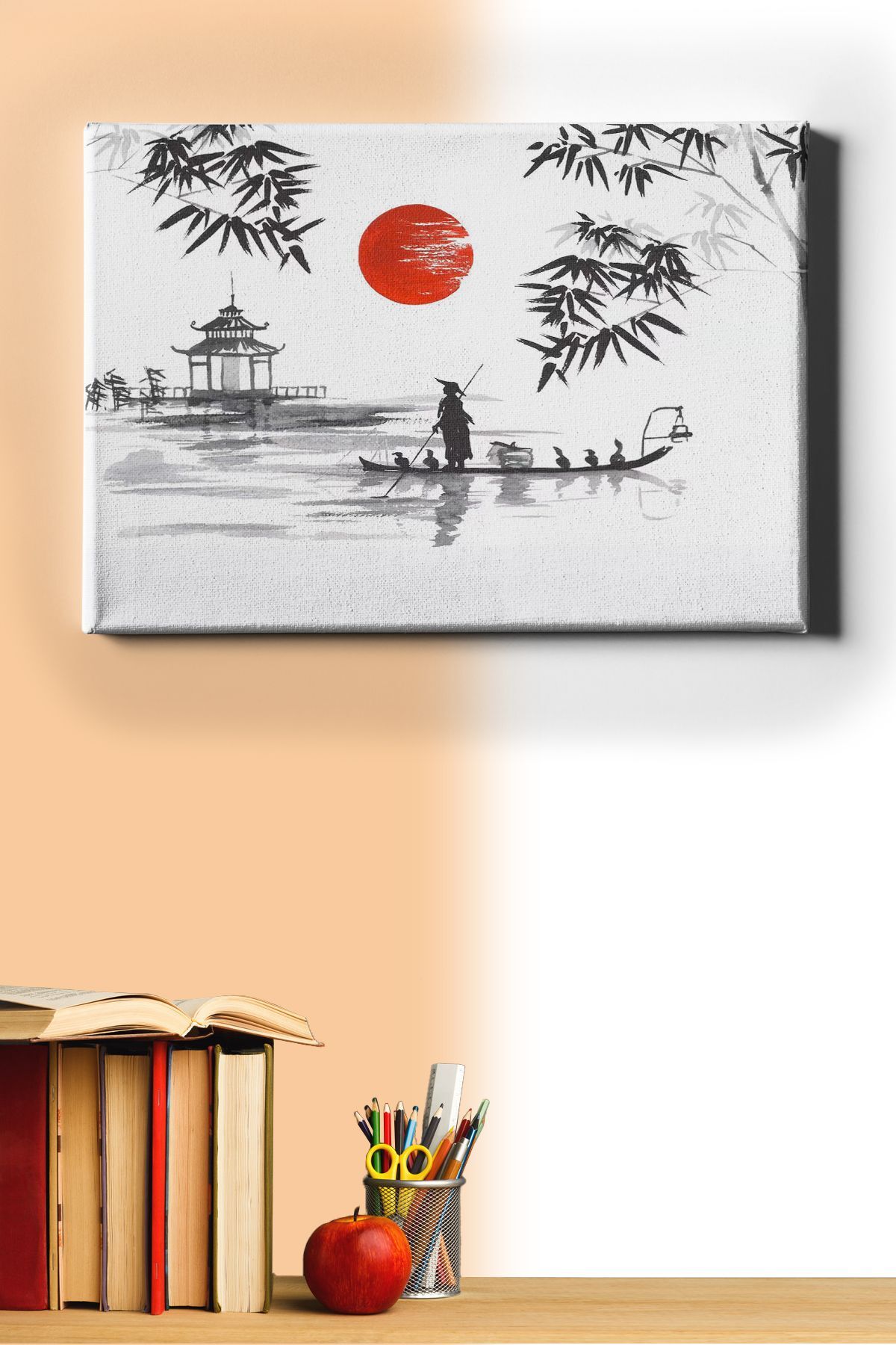 Sayılarla Boyama Seti Kasnaklı Japon Geleneksel Sanat