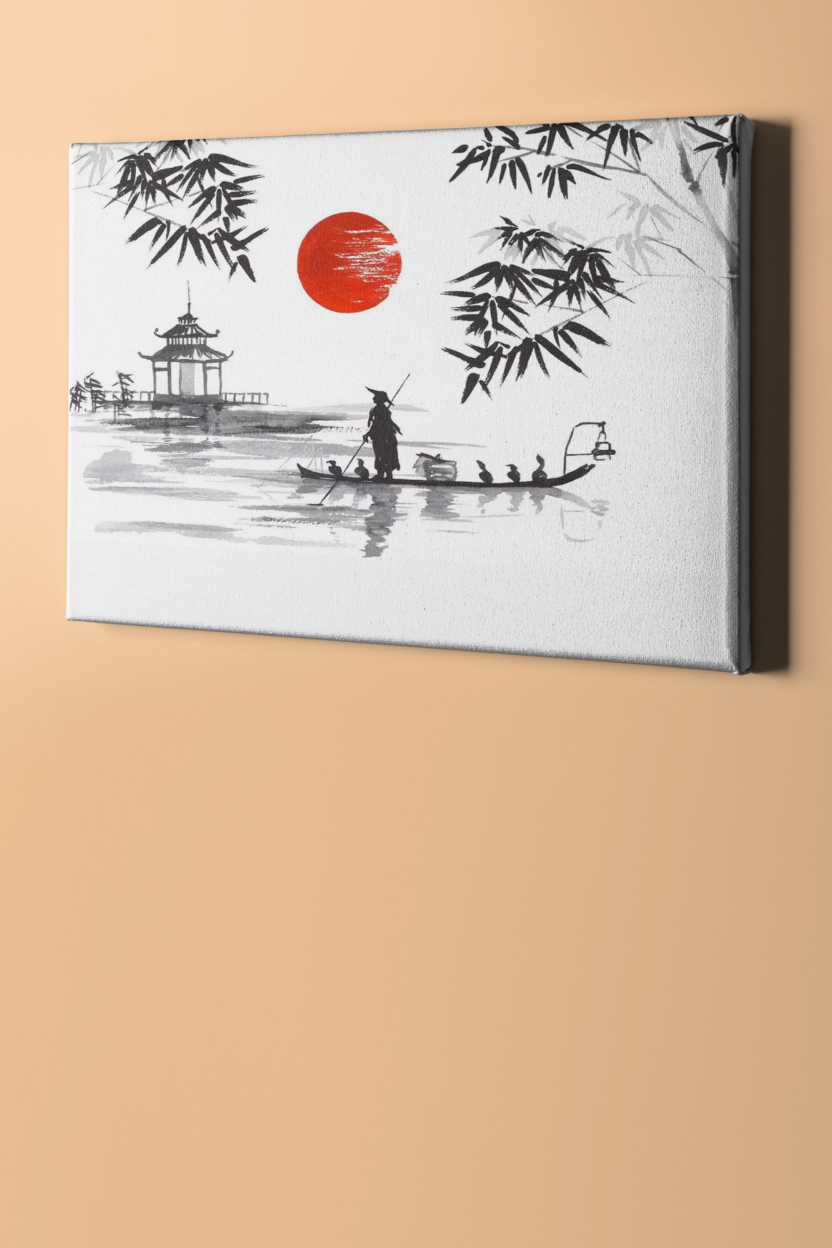 Sayılarla Boyama Seti Kasnaklı Japon Geleneksel Sanat - Görsel 2