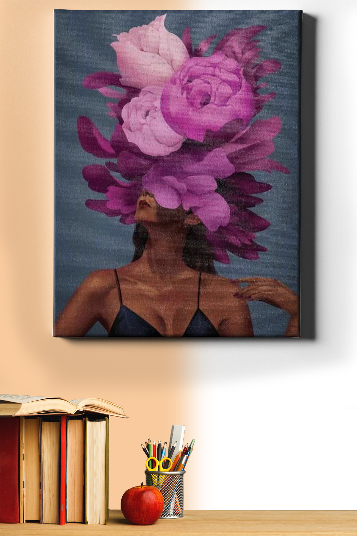 Sayılarla Boyama Seti Kasnaklı Çiçek Kadın 2