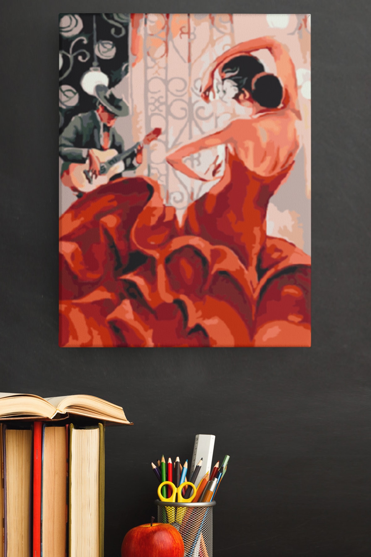 Sayılarla Boyama Seti Kasnaklı Flamenko