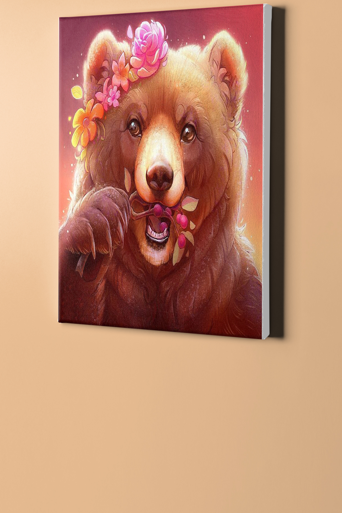 Sayılarla Boyama Seti Kasnaklı Sevimli Boz Ayı - Görsel 2