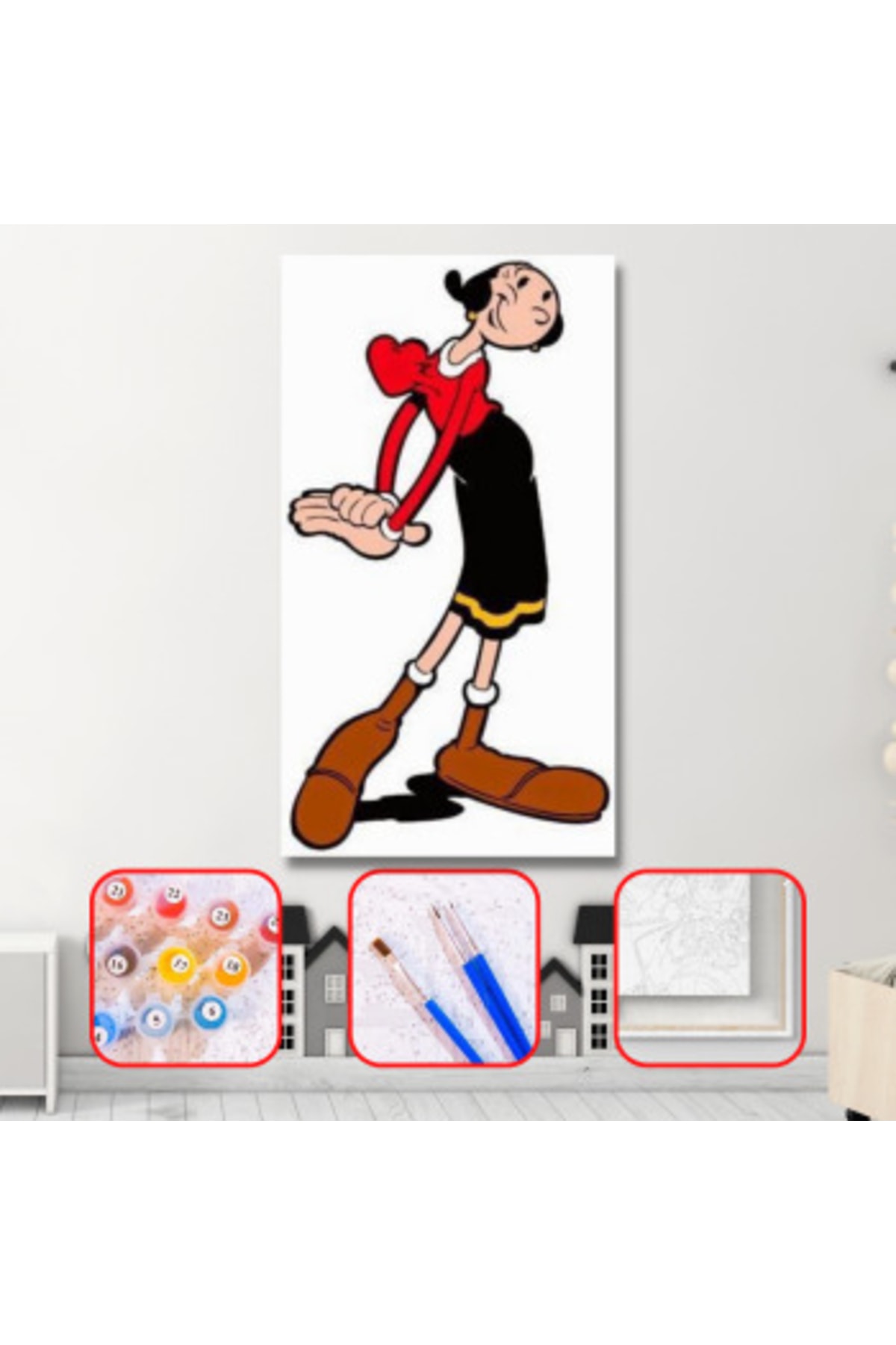 Sayılarla Boyama Seti Kasnaklı Safinaz