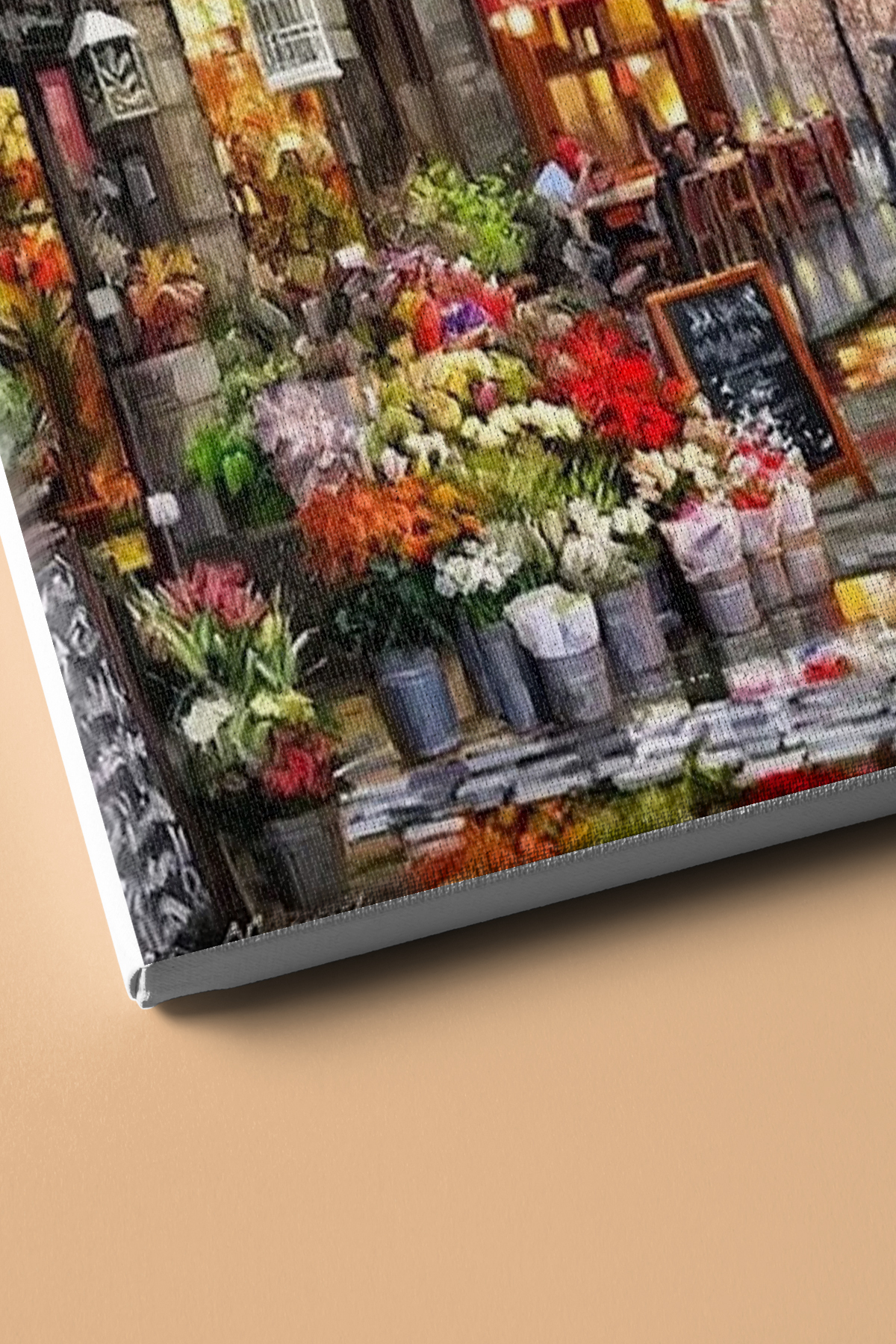 Sayılarla Boyama Seti Çerçeveli Kasnaklı Aşıklar Sokağı - Görsel 3