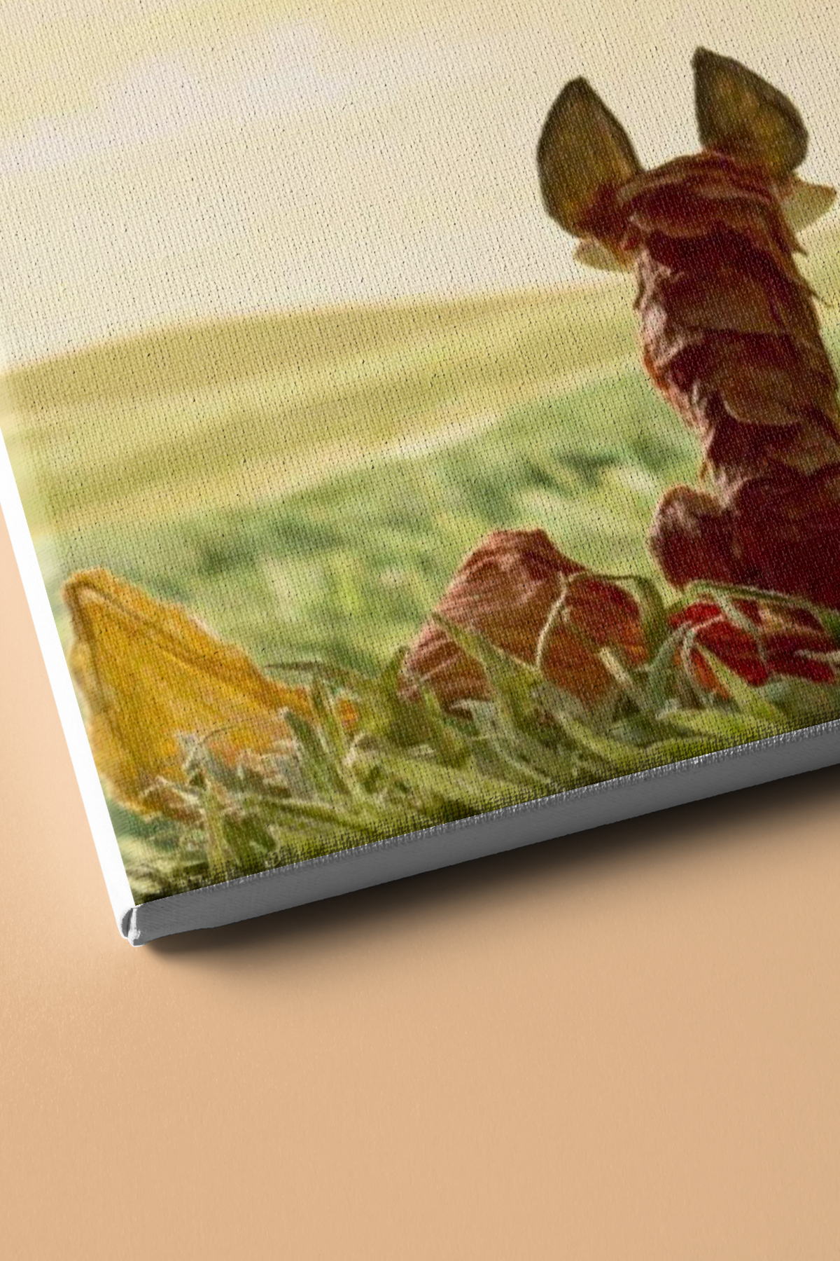 Küçük Prens Ve Tilki Sayılarla Boyama Seti Tuval Seti Fırça Boya Dahil (kasnaklı) Hobi - Görsel 3