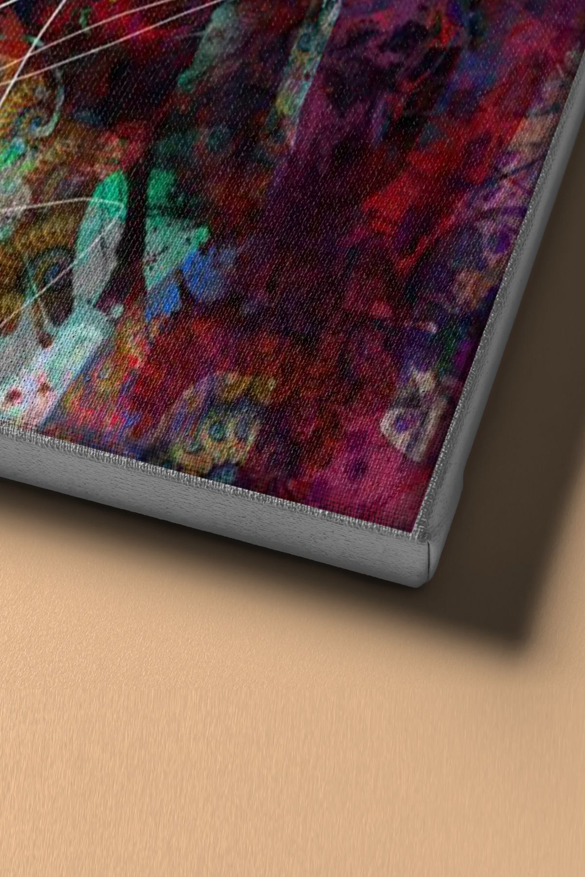 Kadın Ve Renkler Sayılarla Boyama Seti Tuval Seti Fırça Boya Dahil (kasnaklı) Hobi - Görsel 4