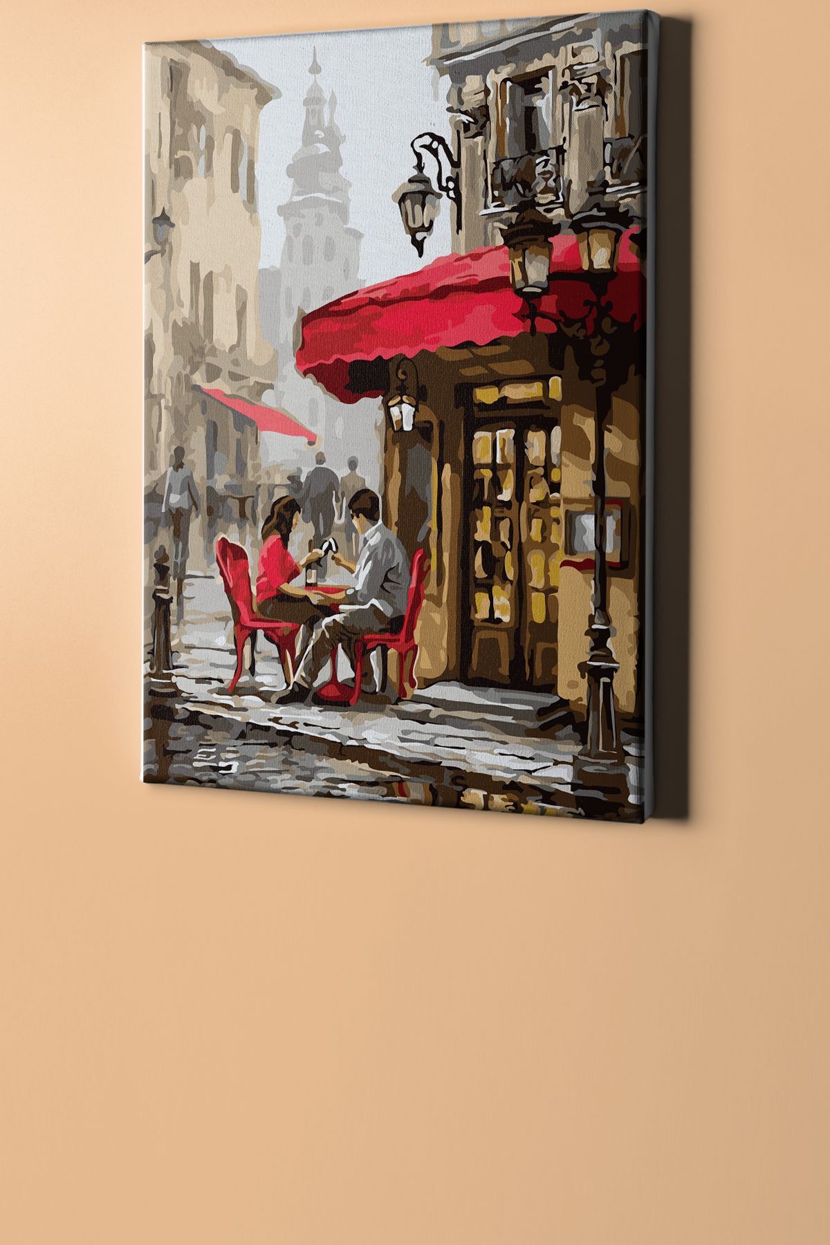 Sayılarla Boyama Seti Kasnaklı Cafede Buluşma - Görsel 2