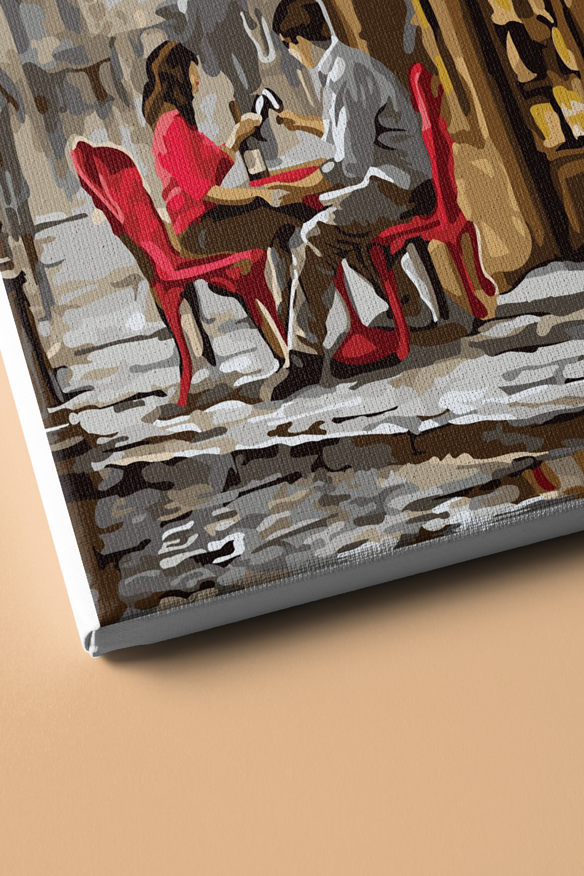 Sayılarla Boyama Seti Kasnaklı Cafede Buluşma - Görsel 3