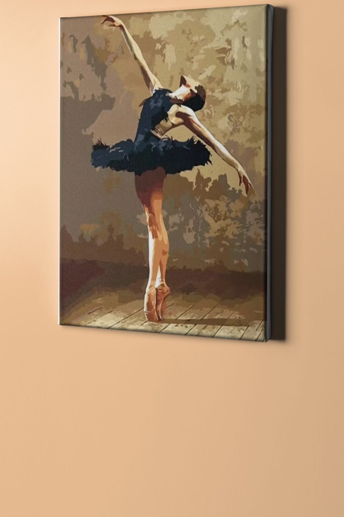 Sayılarla Boyama Seti Kasnaklı Siyahlı Balerin - Görsel 2