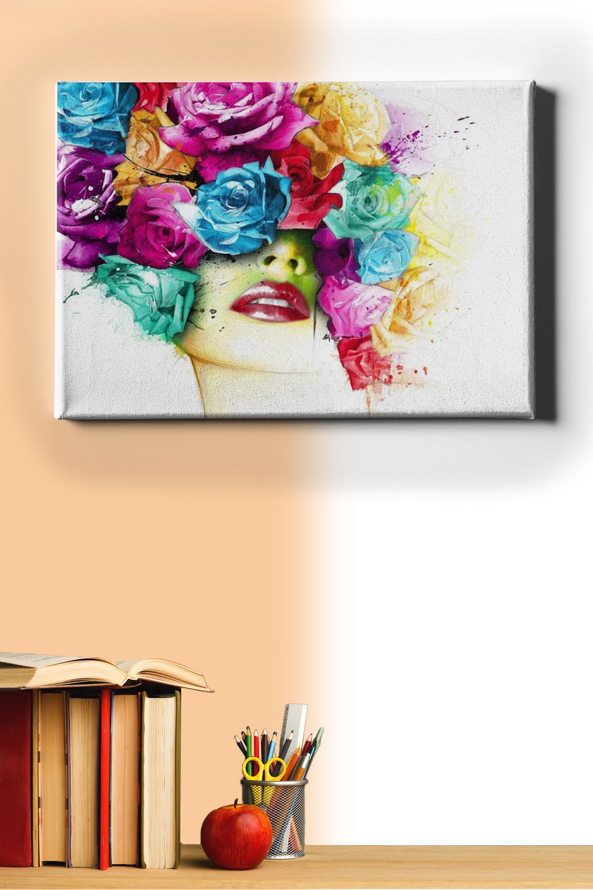 Sayılarla Boyama Seti Kasnaklı Çiçek Kadın 6