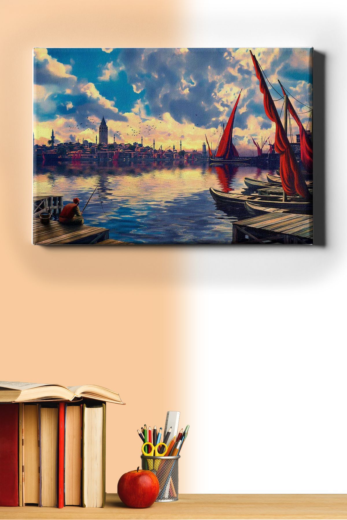 Sayılarla Boyama Seti Kasnaklı Uzaktan Galata Kulesi