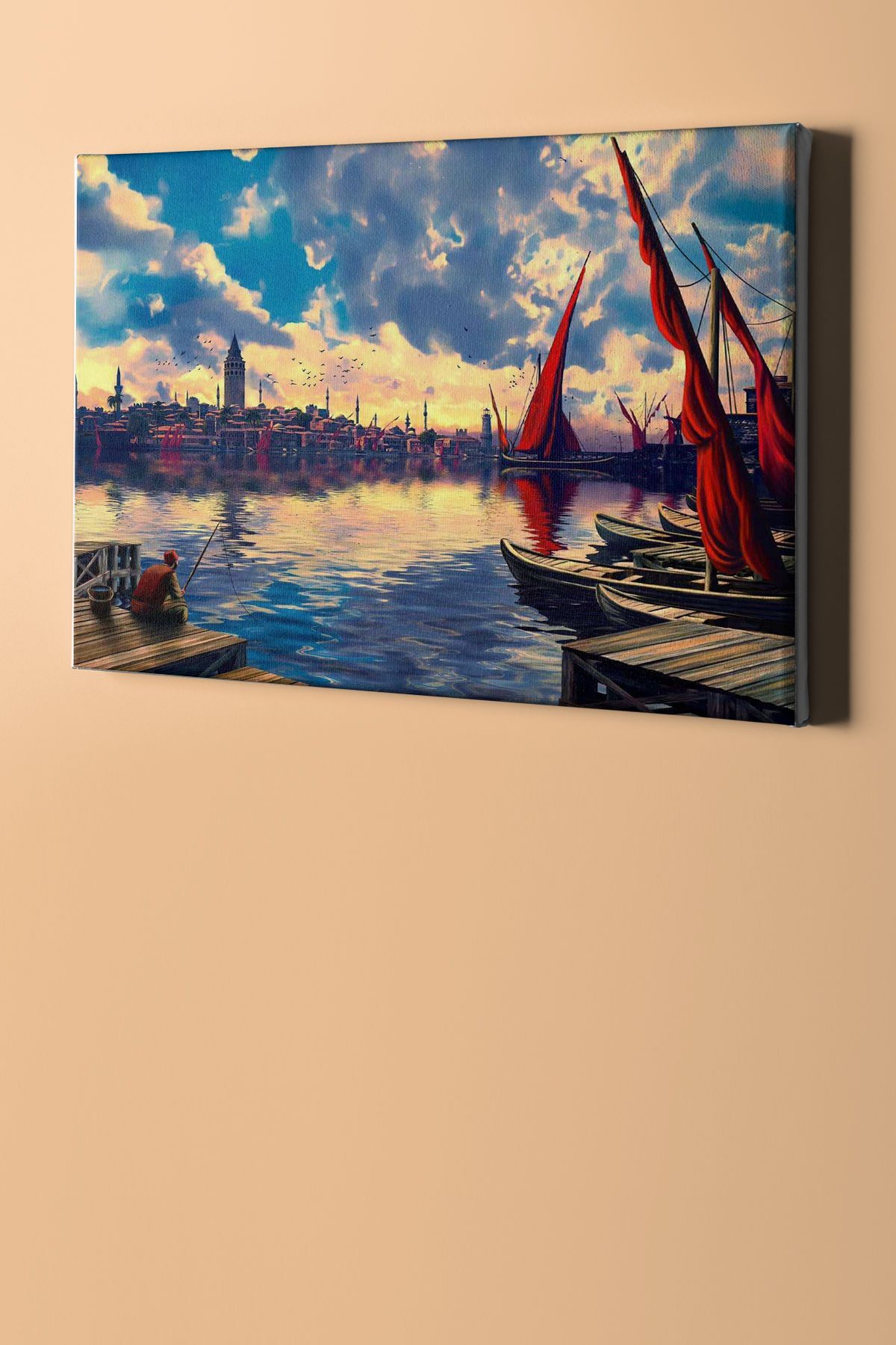 Sayılarla Boyama Seti Kasnaklı Uzaktan Galata Kulesi - Görsel 2