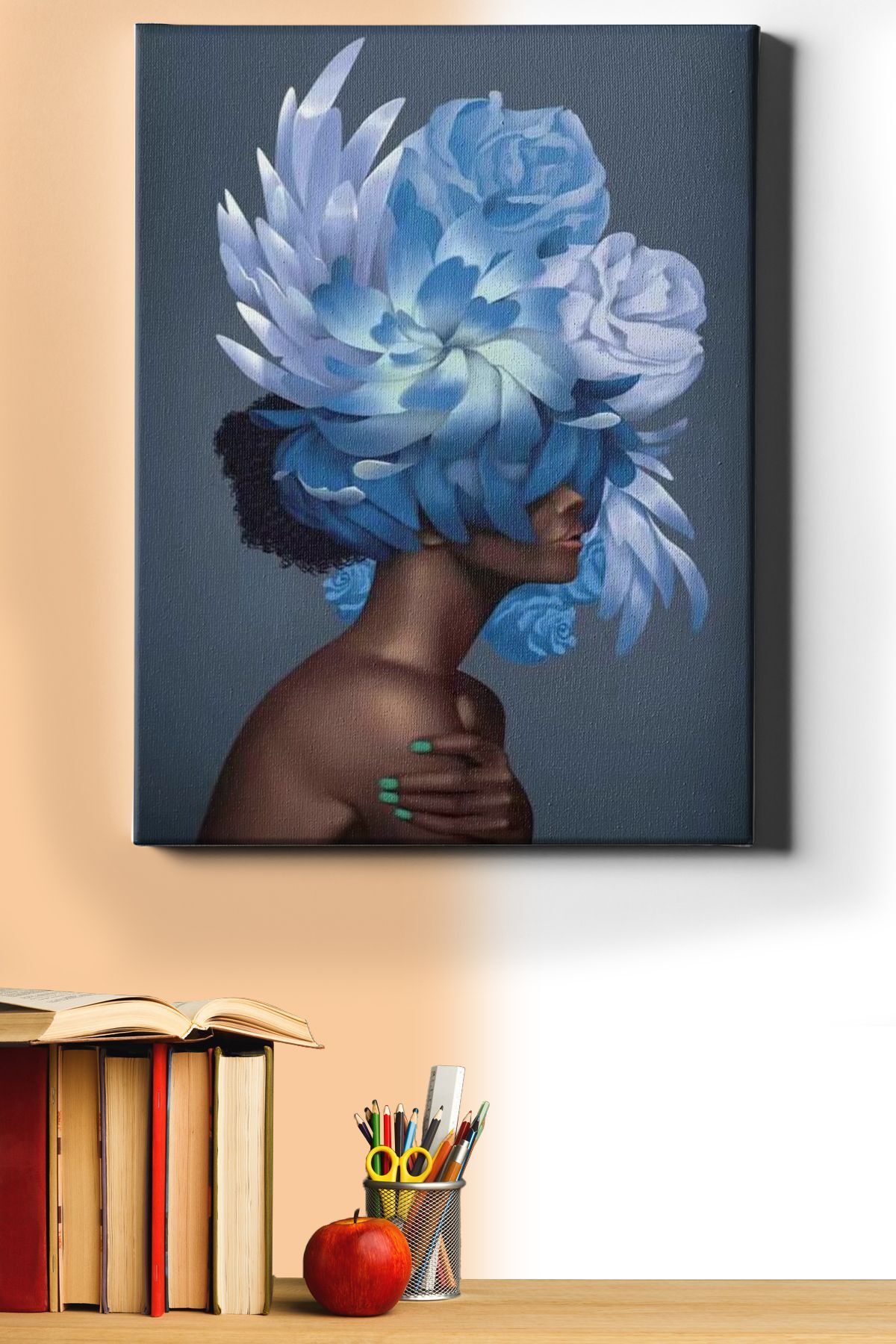 Sayılarla Boyama Seti Kasnaklı Çiçek Kadın 3