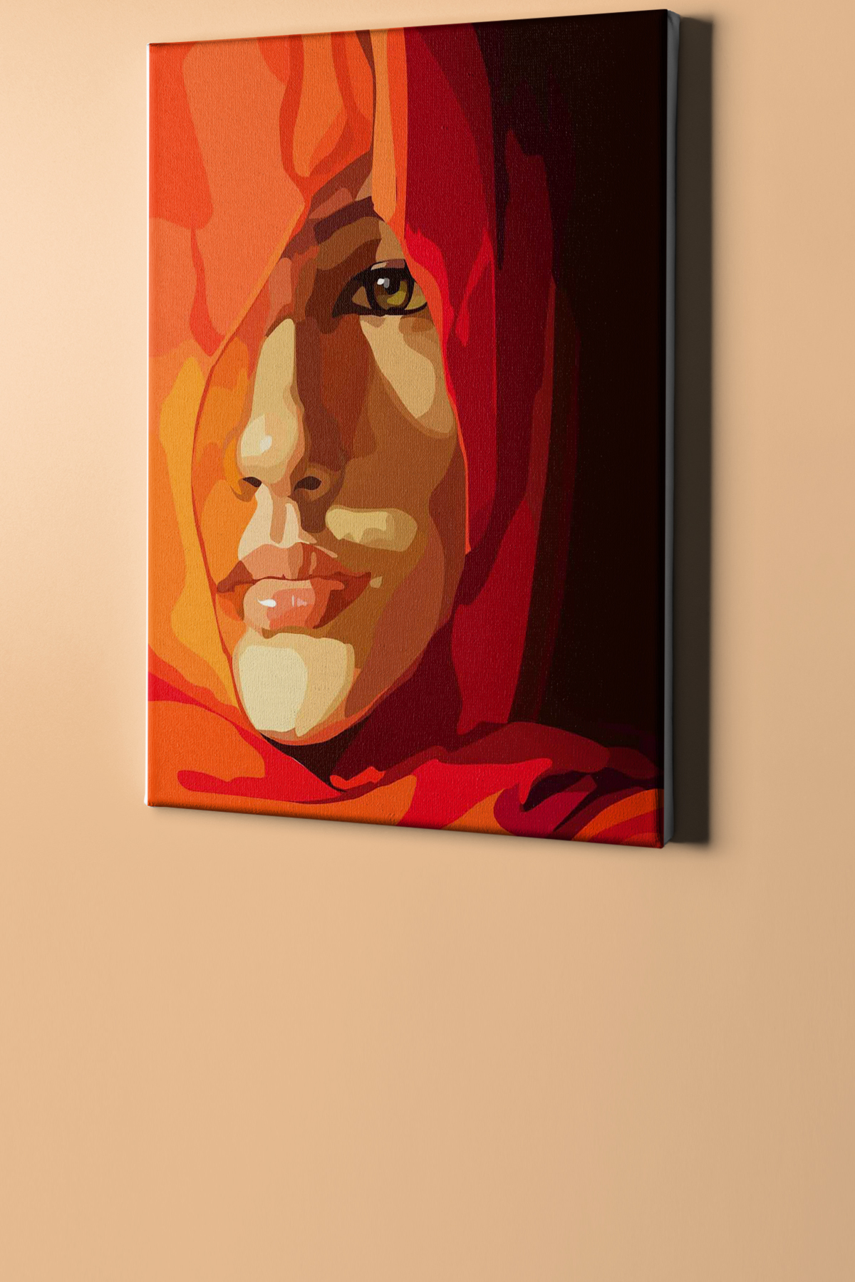 Sayılarla Boyama Seti Kasnaklı Kırmızılar Arkasında - Görsel 2