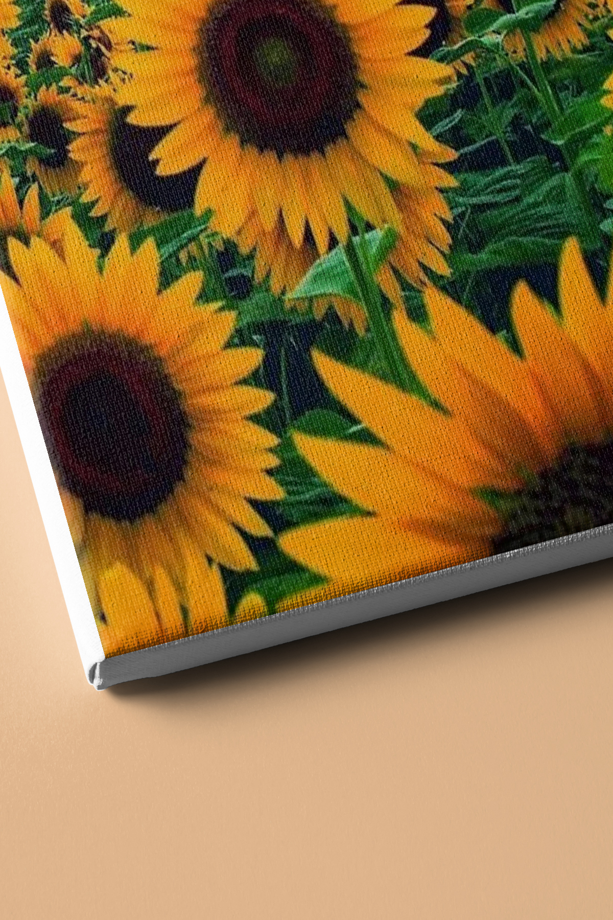 Sayılarla Boyama Seti Çerçevesiz Günebakan Tarlası - Görsel 3