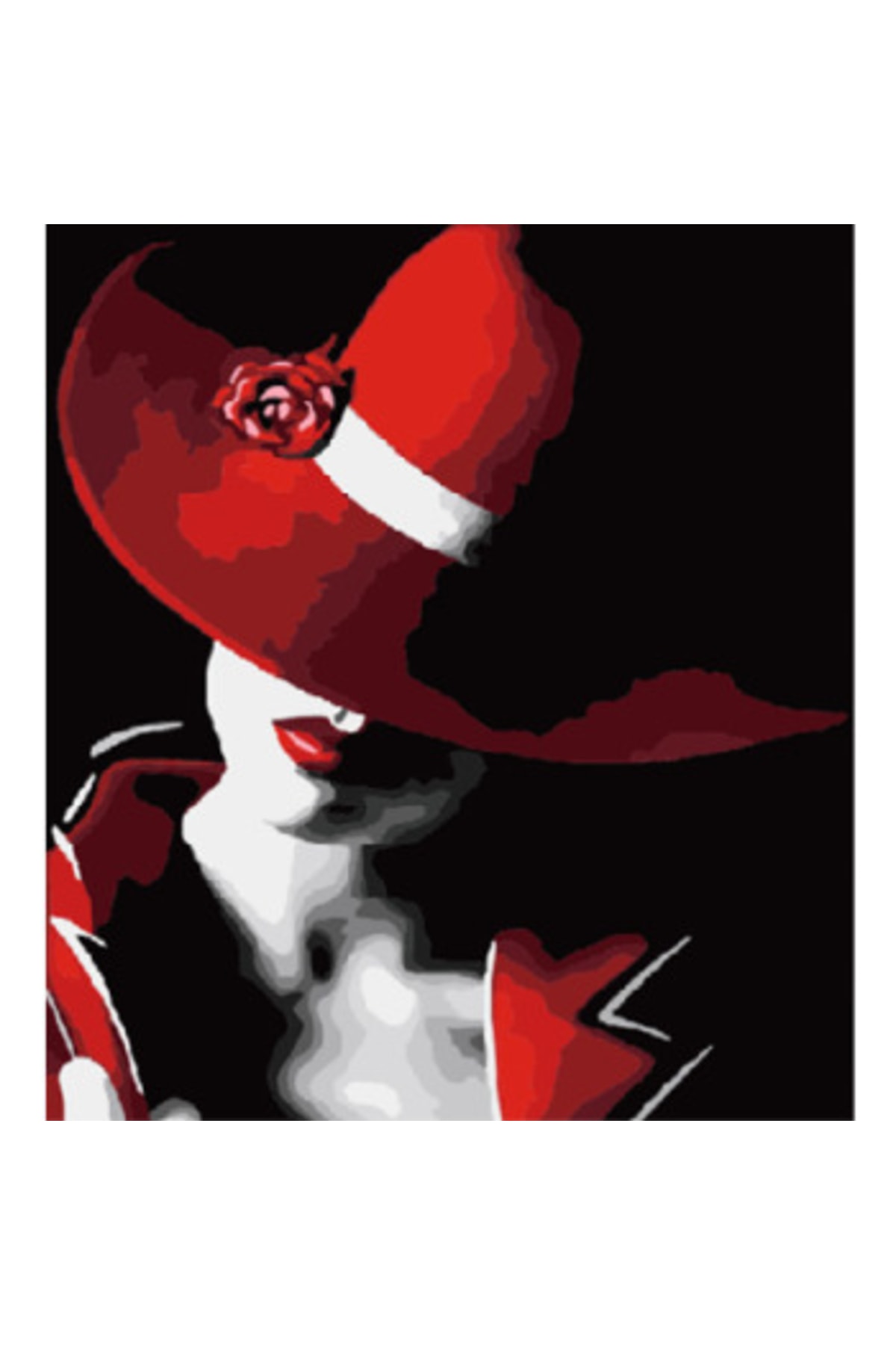 Sayılarla Boyama Seti Kasnaklı Marjinal Kadın 2 - Görsel 2