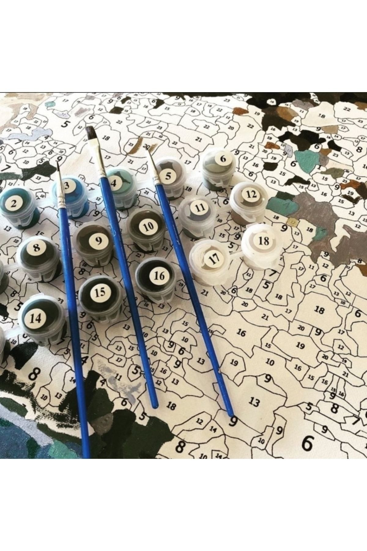 Sayılarla Boyama Seti Kasnaklı Marjinal Kadın 2 - Görsel 5