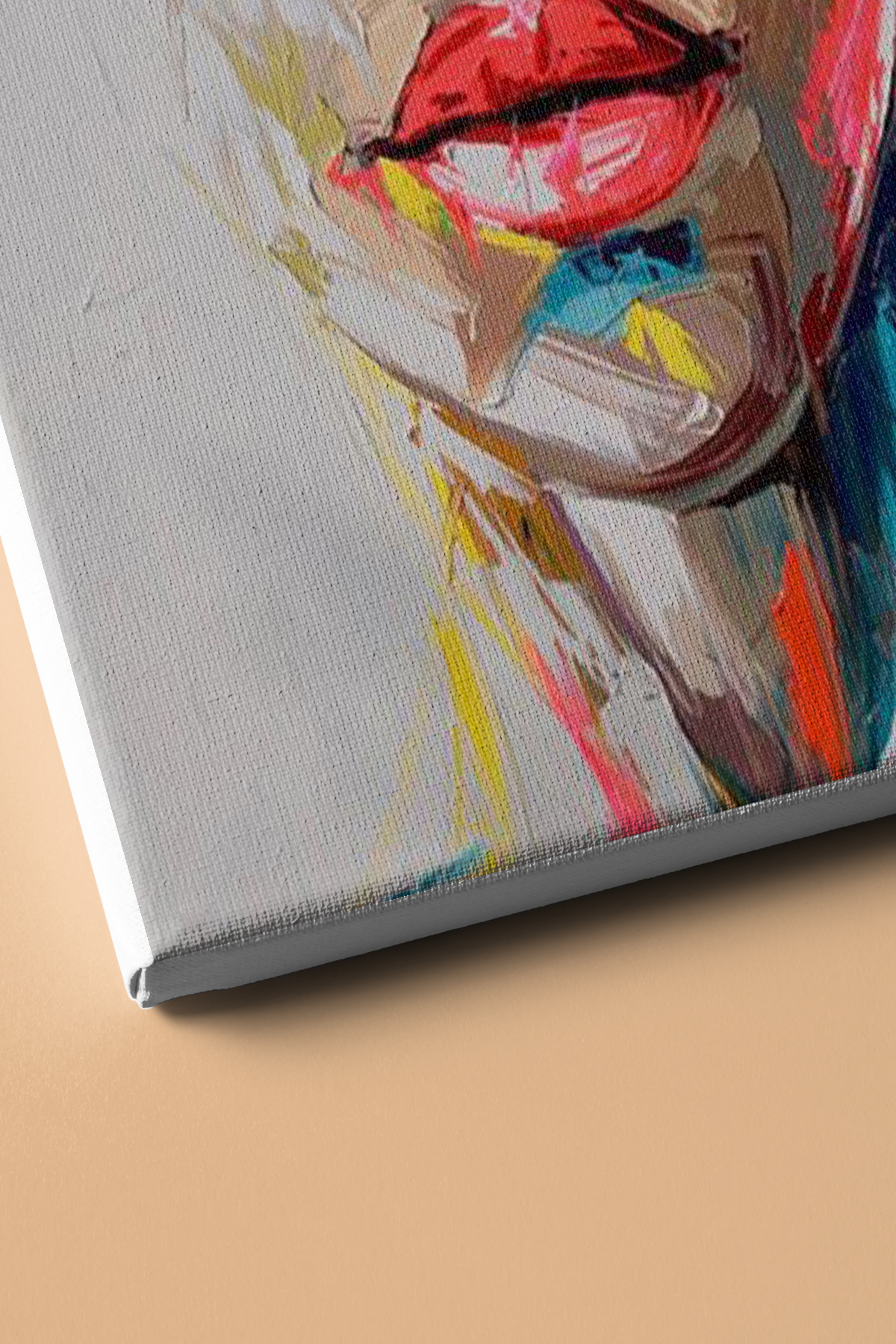 Tutkulu Kadın 2 Sayılarla Boyama Seti Kasnaklı - Görsel 3