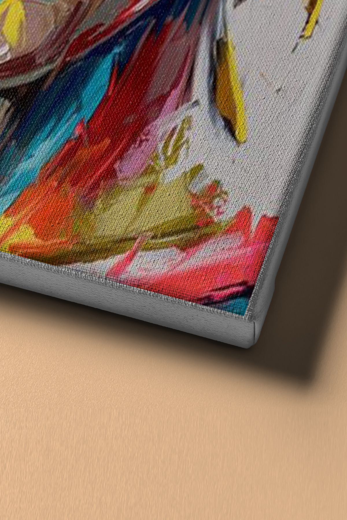 Tutkulu Kadın 2 Sayılarla Boyama Seti Kasnaklı - Görsel 4