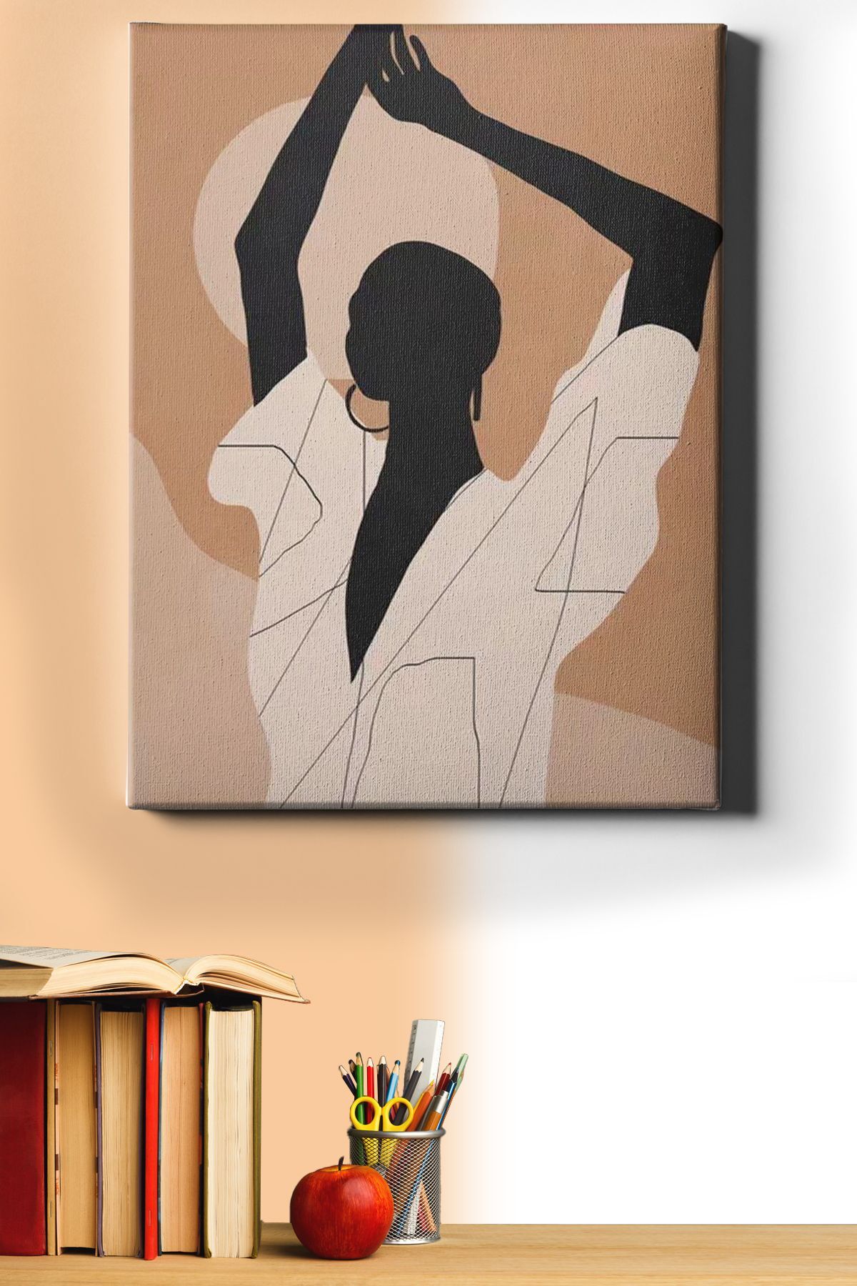 Kadının Esareti Sayılarla Boyama Seti Kasnaklı