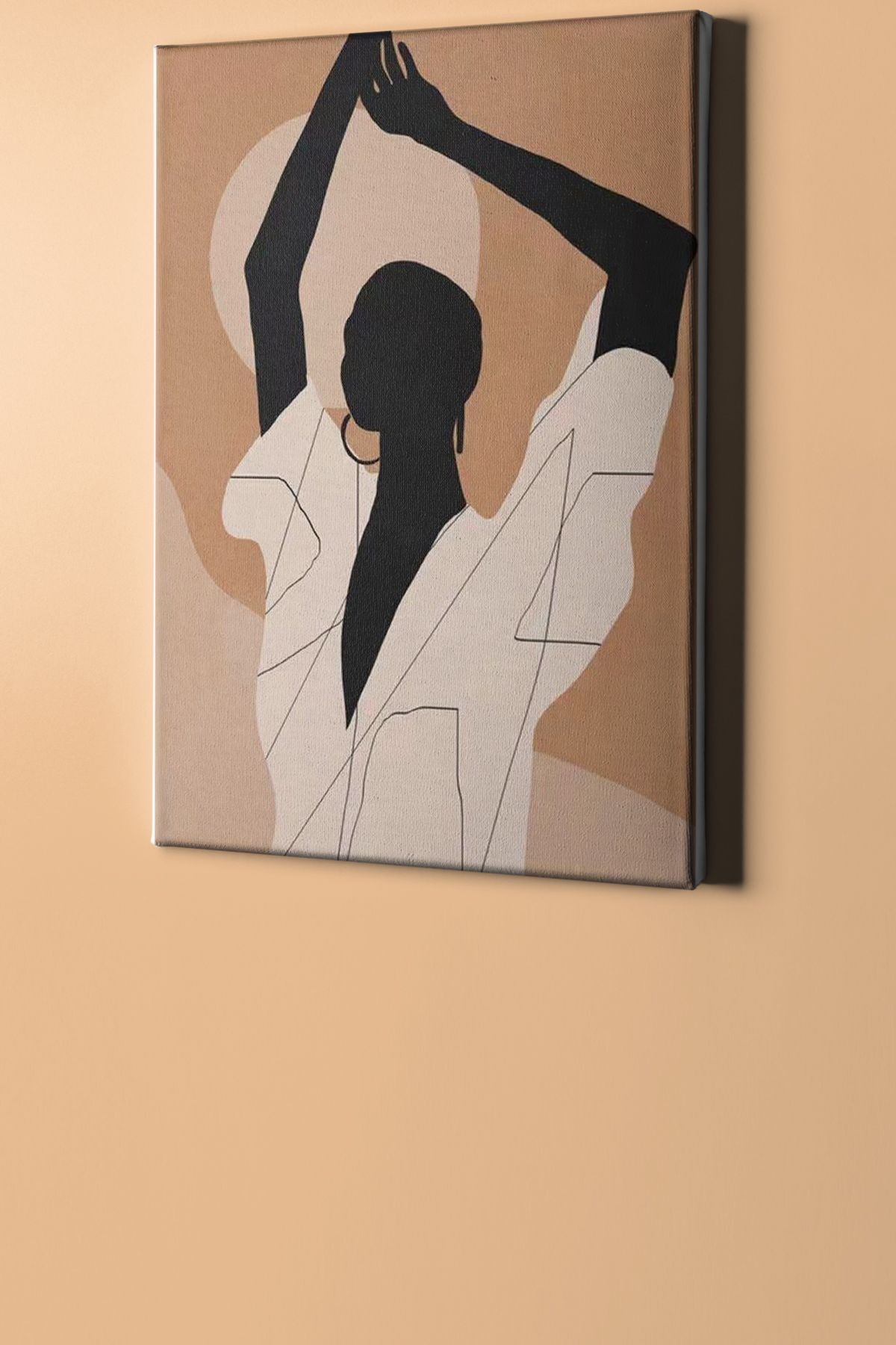 Kadının Esareti Sayılarla Boyama Seti Kasnaklı - Görsel 2