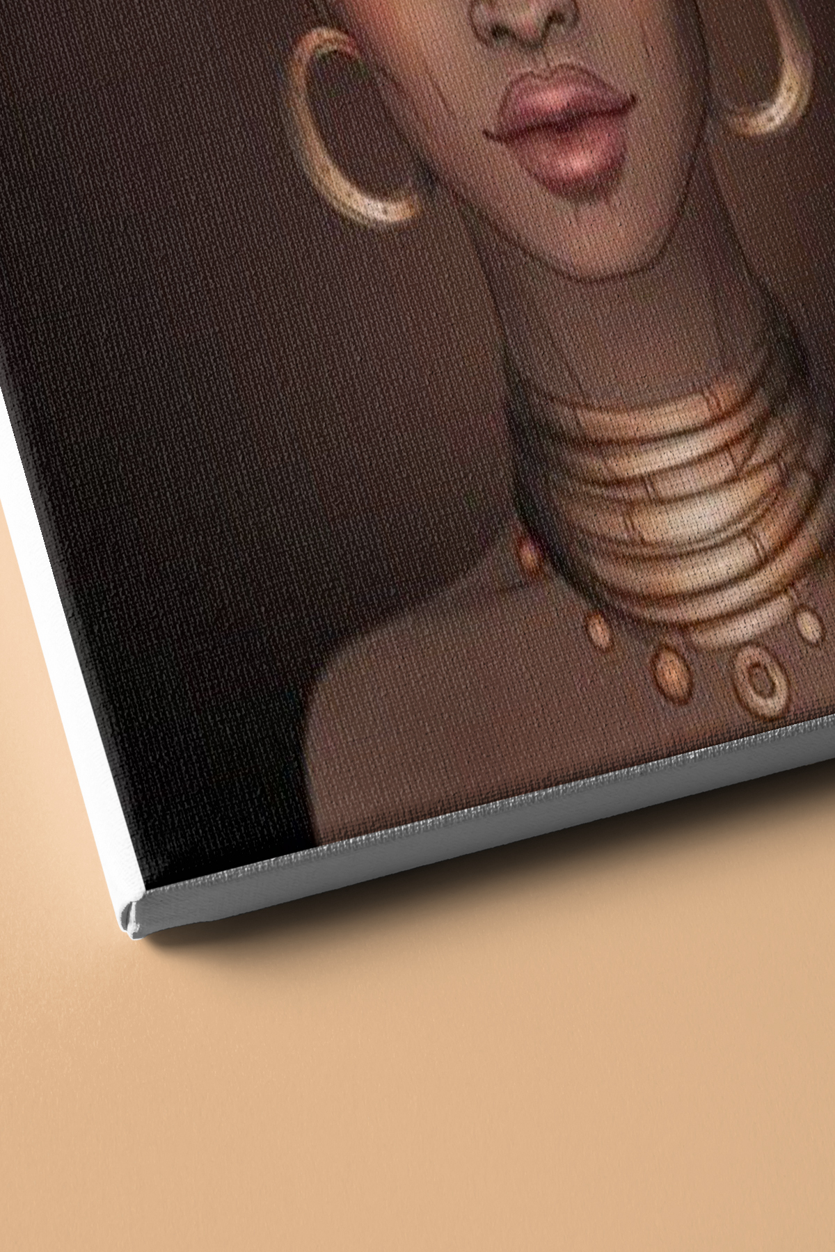 Afrikalı Güzel 11 Sayılarla Boyama Seti Kasnaklı - Görsel 3