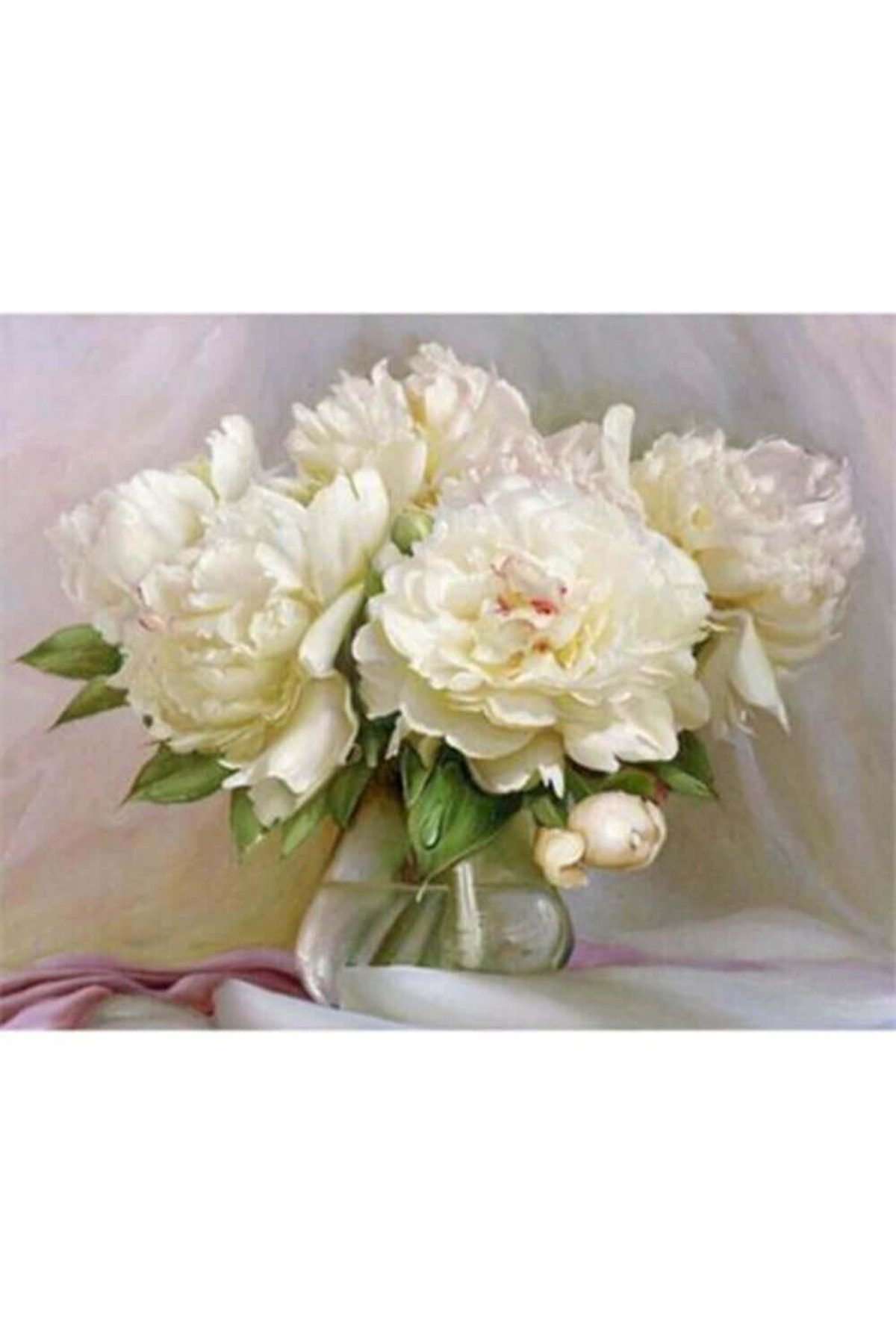 Duru Çiçek Sayılarla Boyama Seti Kasnaklı