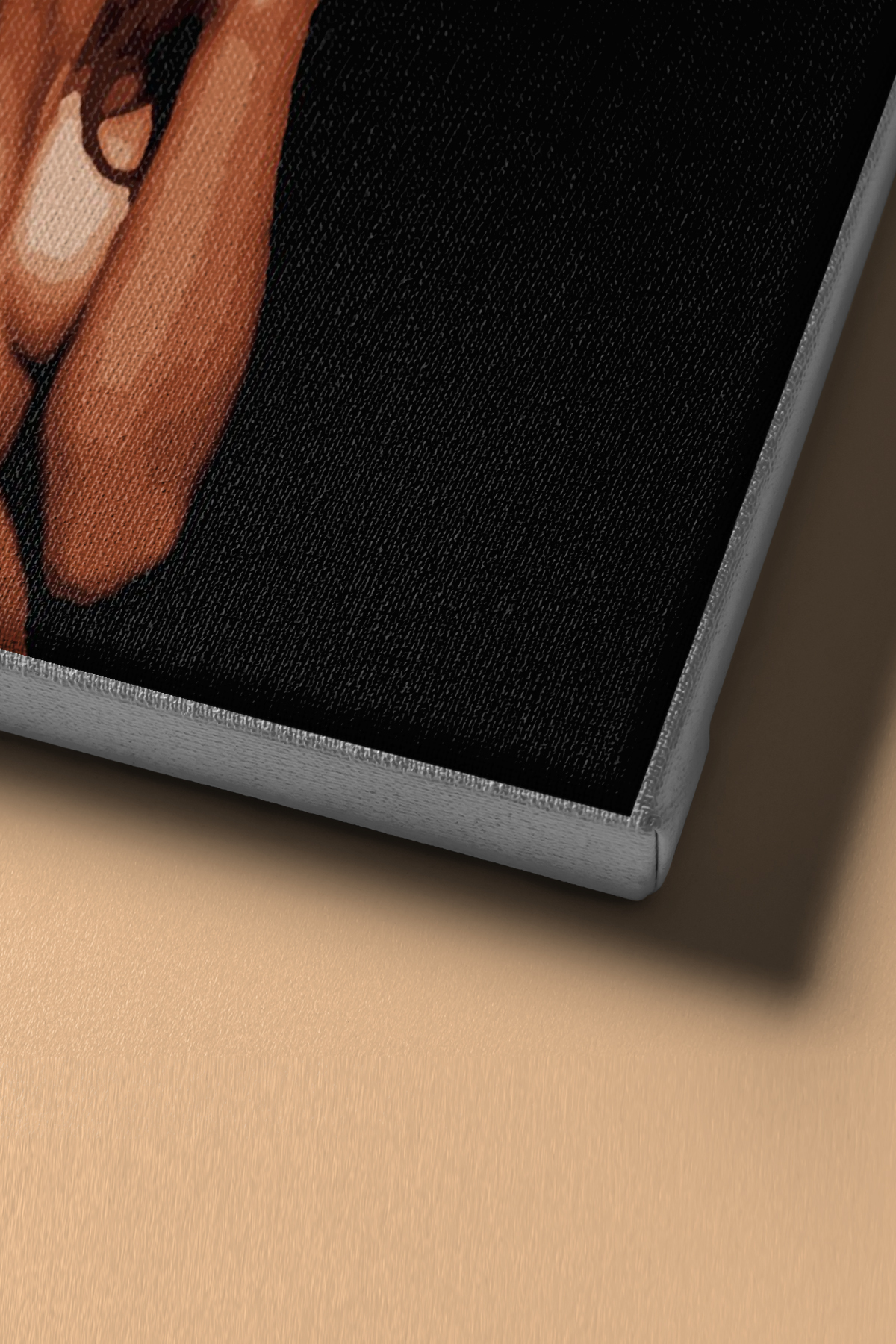 Çiçek Kadın 8 Renkli Sayılarla Boyama Seti Kasnaklı - Görsel 4