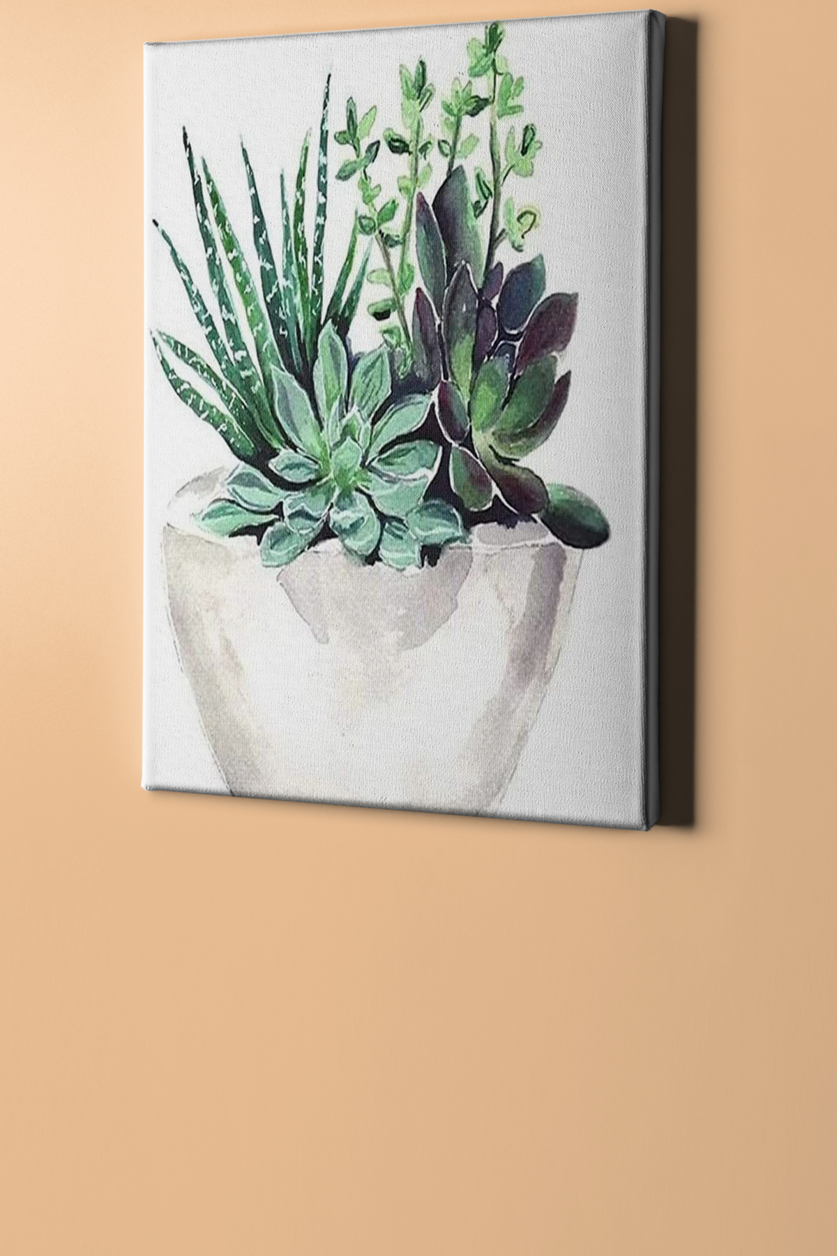 Saksıdaki Çiçekler Sayılarla Boyama Seti Kasnaklı - Görsel 3