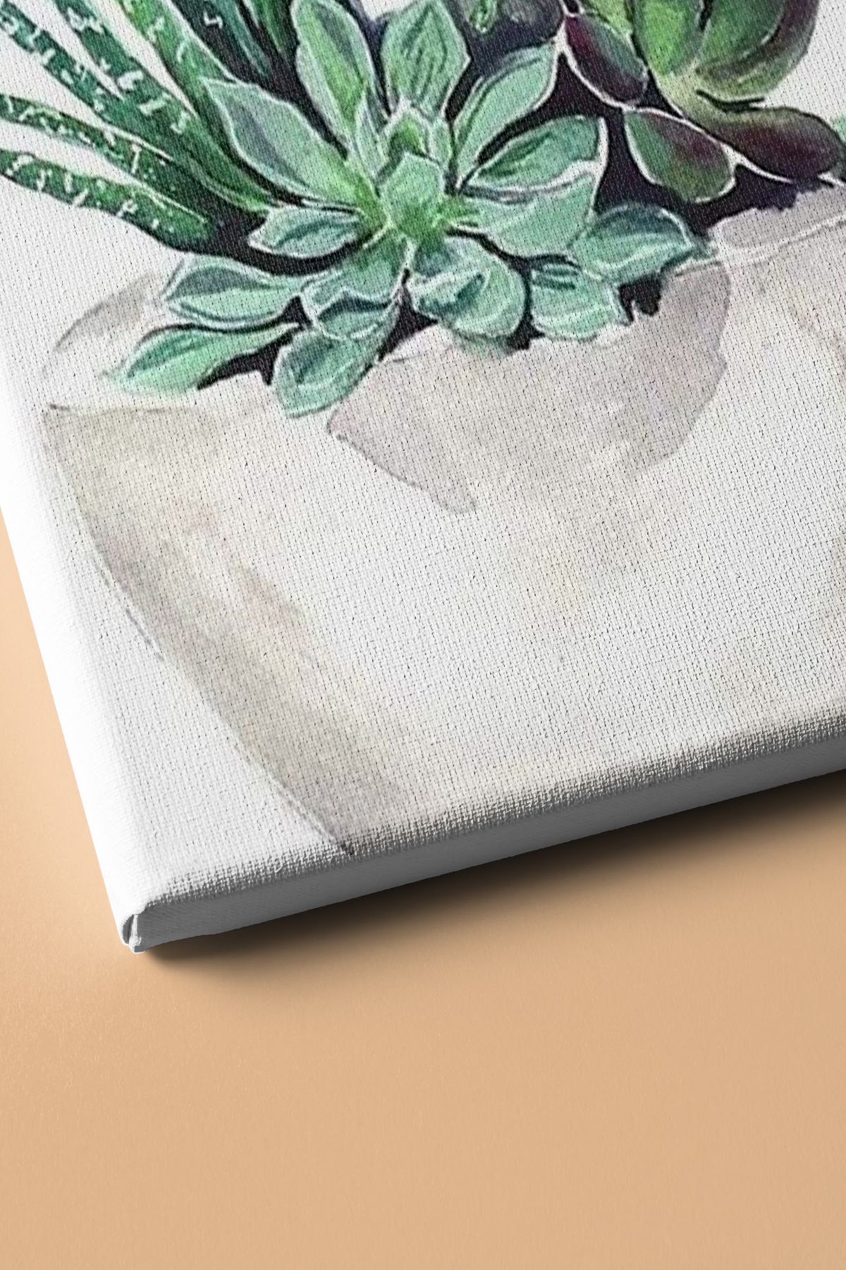 Saksıdaki Çiçekler Sayılarla Boyama Seti Kasnaklı - Görsel 4