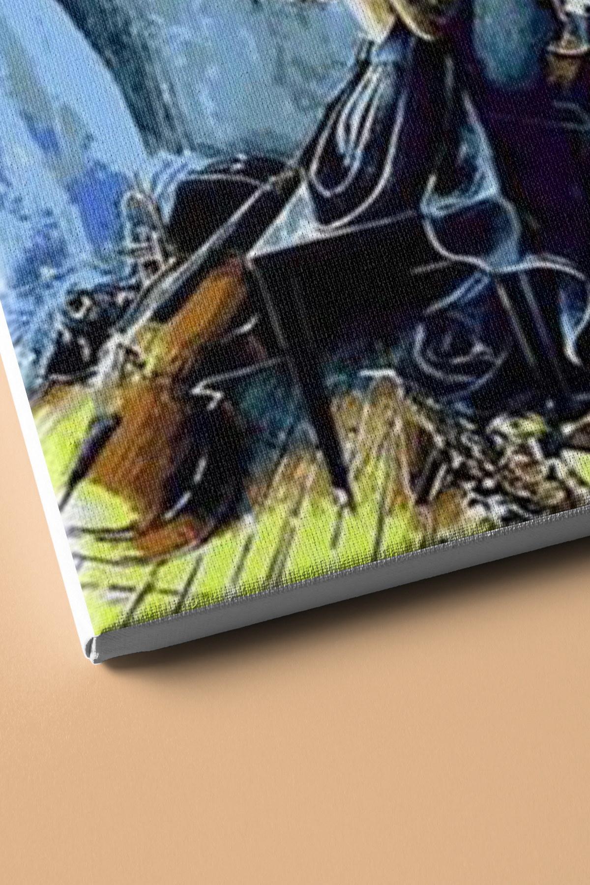 Müzik Ve Kadın Sayılarla Boyama Seti Kasnaklı - Görsel 3