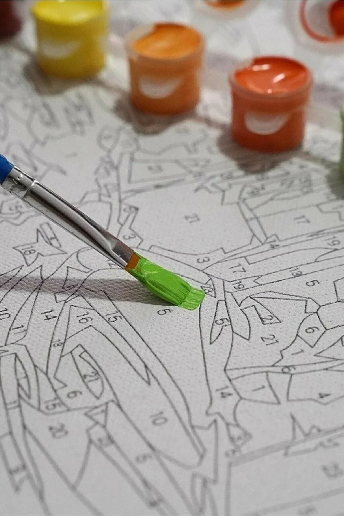 Afrikalı Güzel 1 Sayılarla Boyama Seti Kasnaklı - Görsel 7