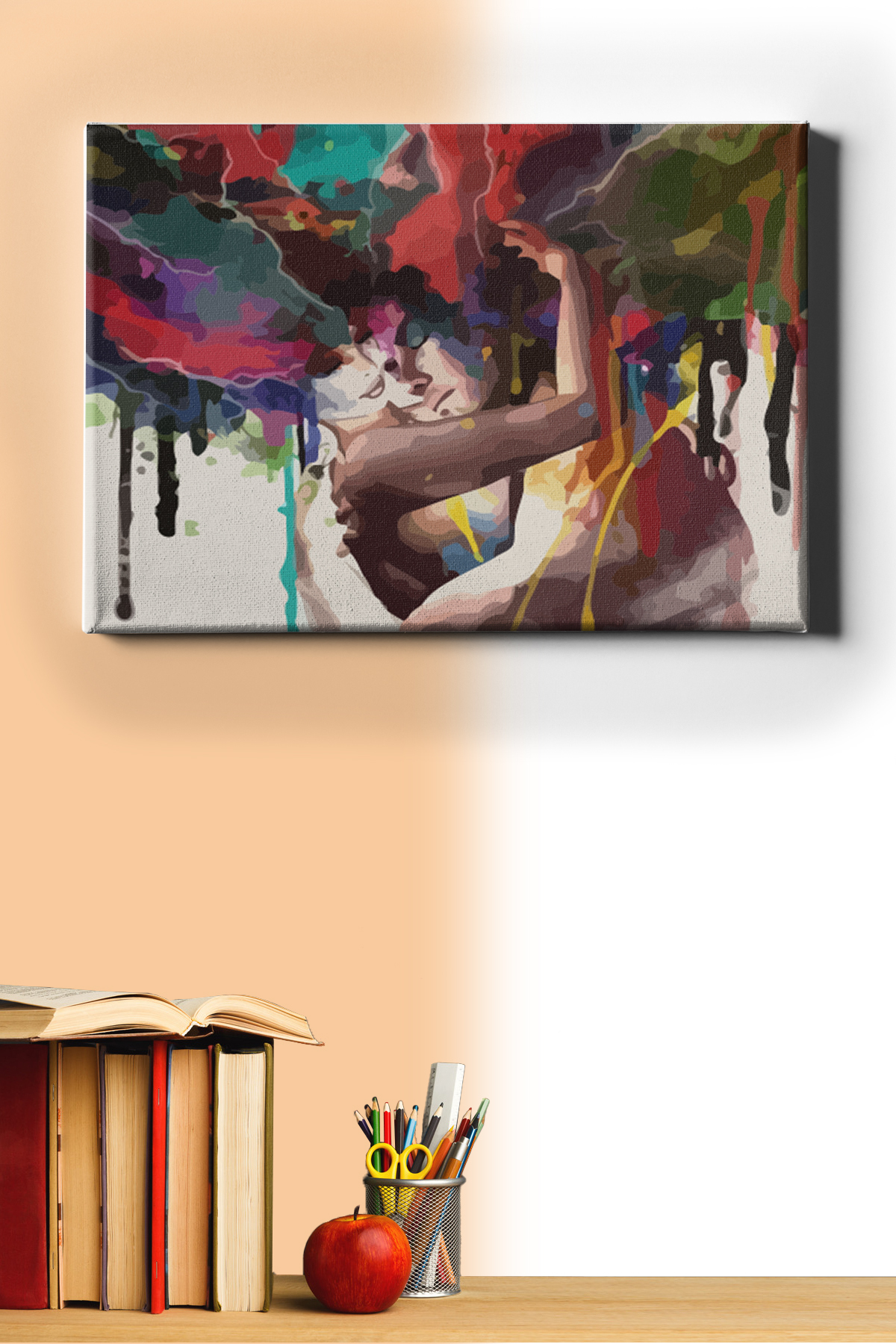 Renkli Anlar Sayılarla Boyama Seti Kasnaklı