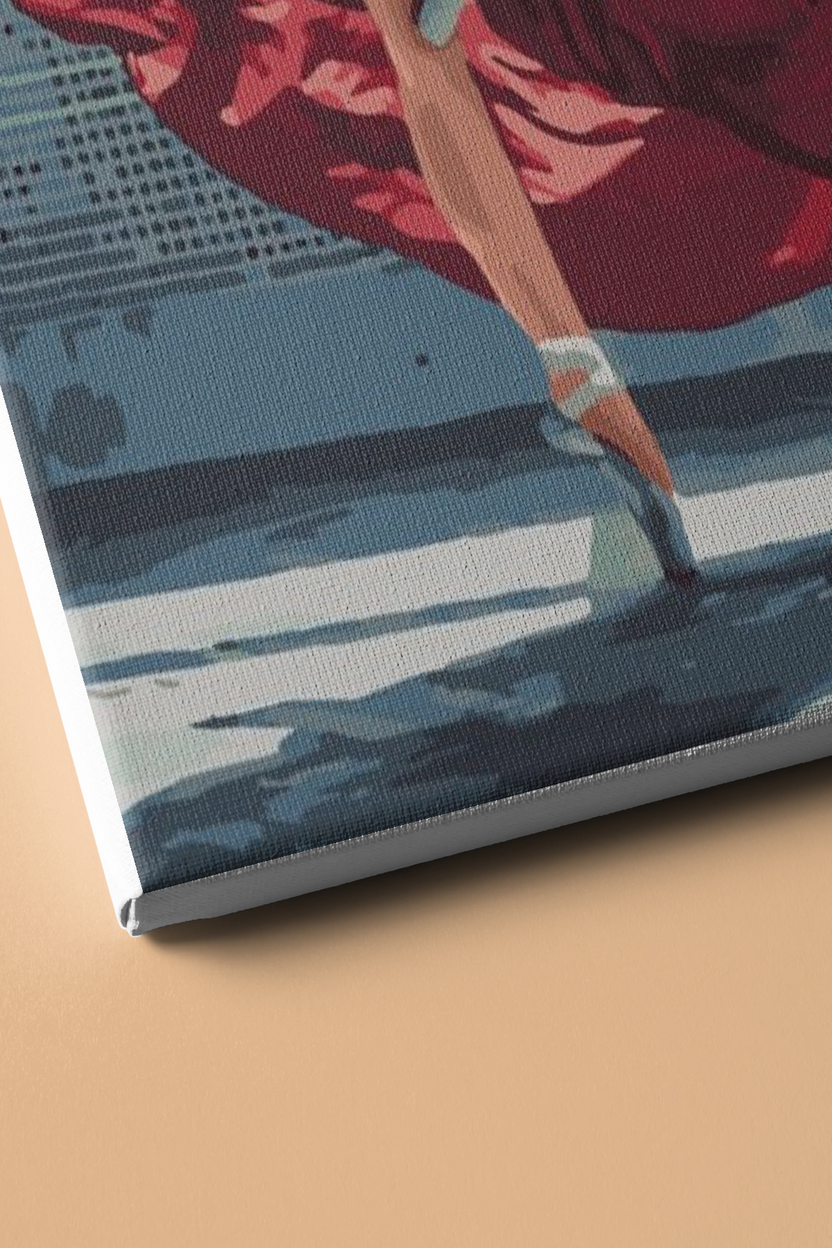 Kırmızı Dans Sayılarla Boyama Seti Kasnaklı - Görsel 3