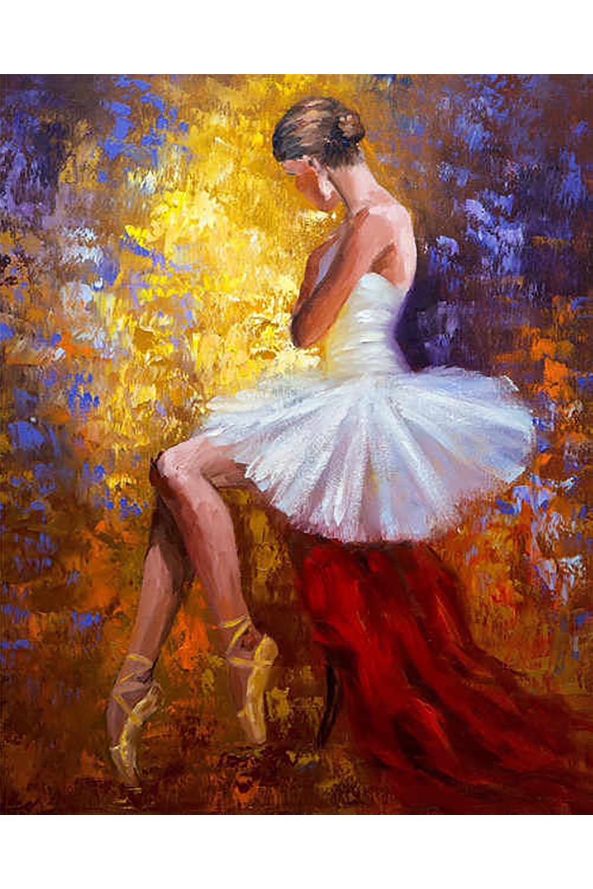 Balerin Sayılarla Boyama Seti Kasnaklı - Görsel 3