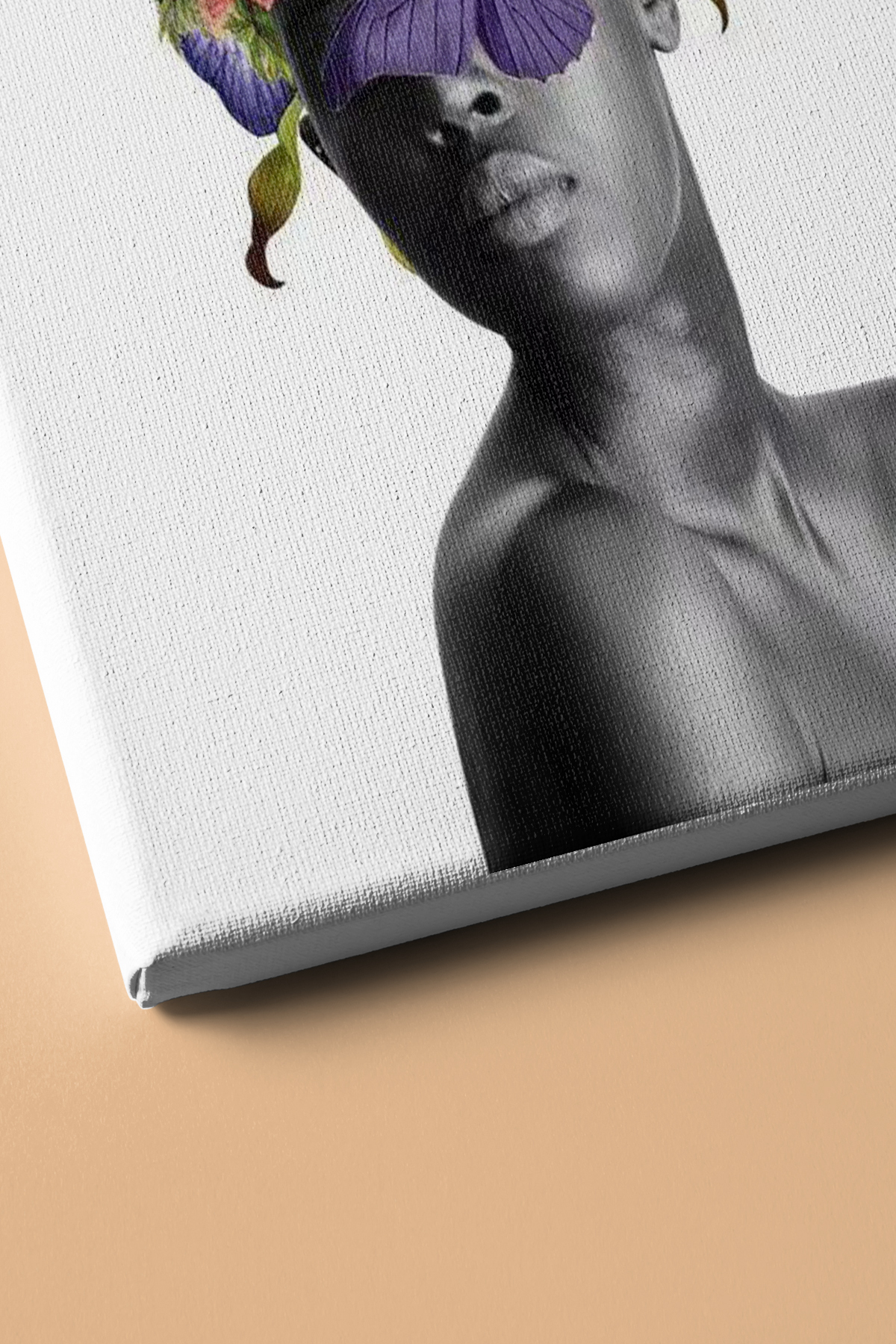 Çiçek Kadın 30 Sayılarla Boyama Seti Kasnaklı - Görsel 3