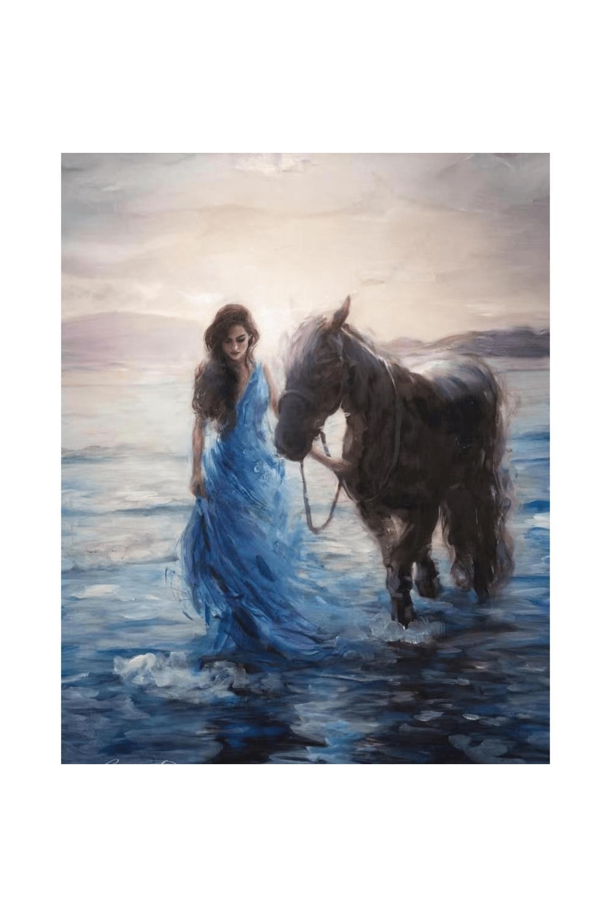 Mavi Hayaller Sayılarla Boyama Seti Kasnaklı