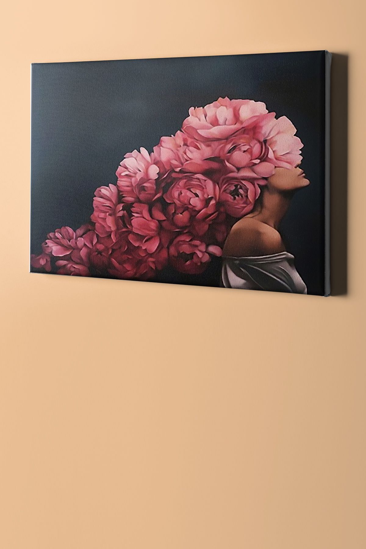 Çiçek Kadın 14 Sayılarla Boyama Seti Kasnaklı - Görsel 2