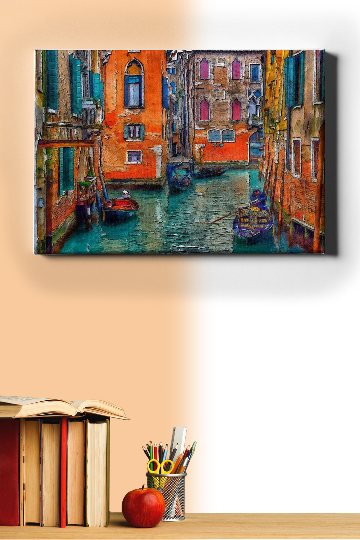 Gondol Gezisi 2 Sayılarla Boyama Seti Kasnaklı