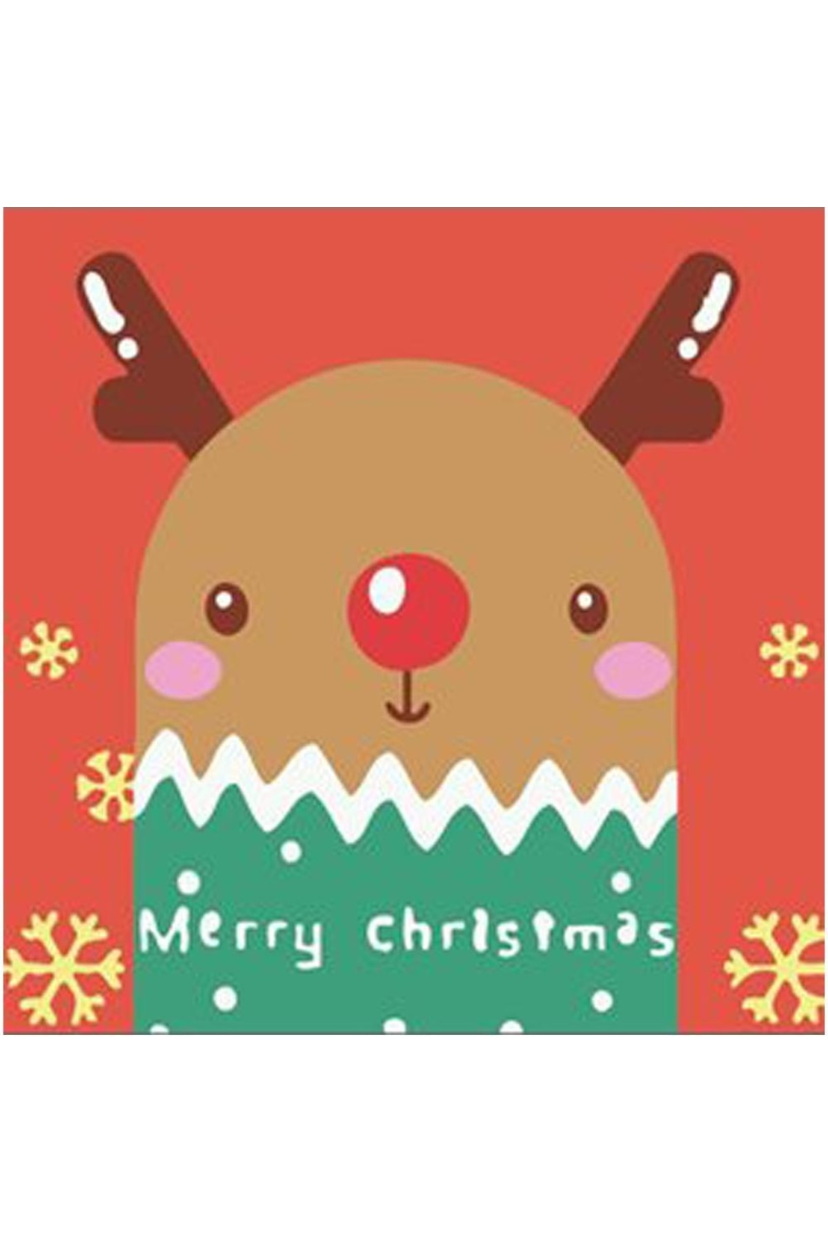 Yeni Yıl Ve Geyik Sayılarla Boyama Seti Kasnaklı