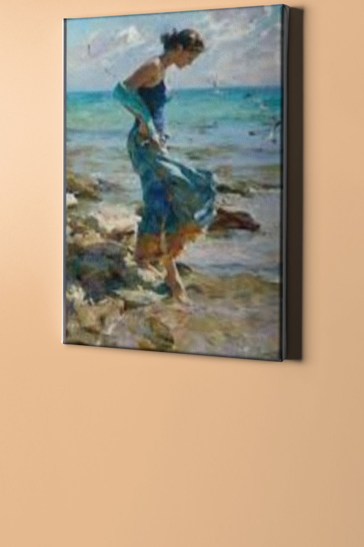 Denizdeki Ayaklar Sayılarla Boyama Seti Kasnaklı - Görsel 2